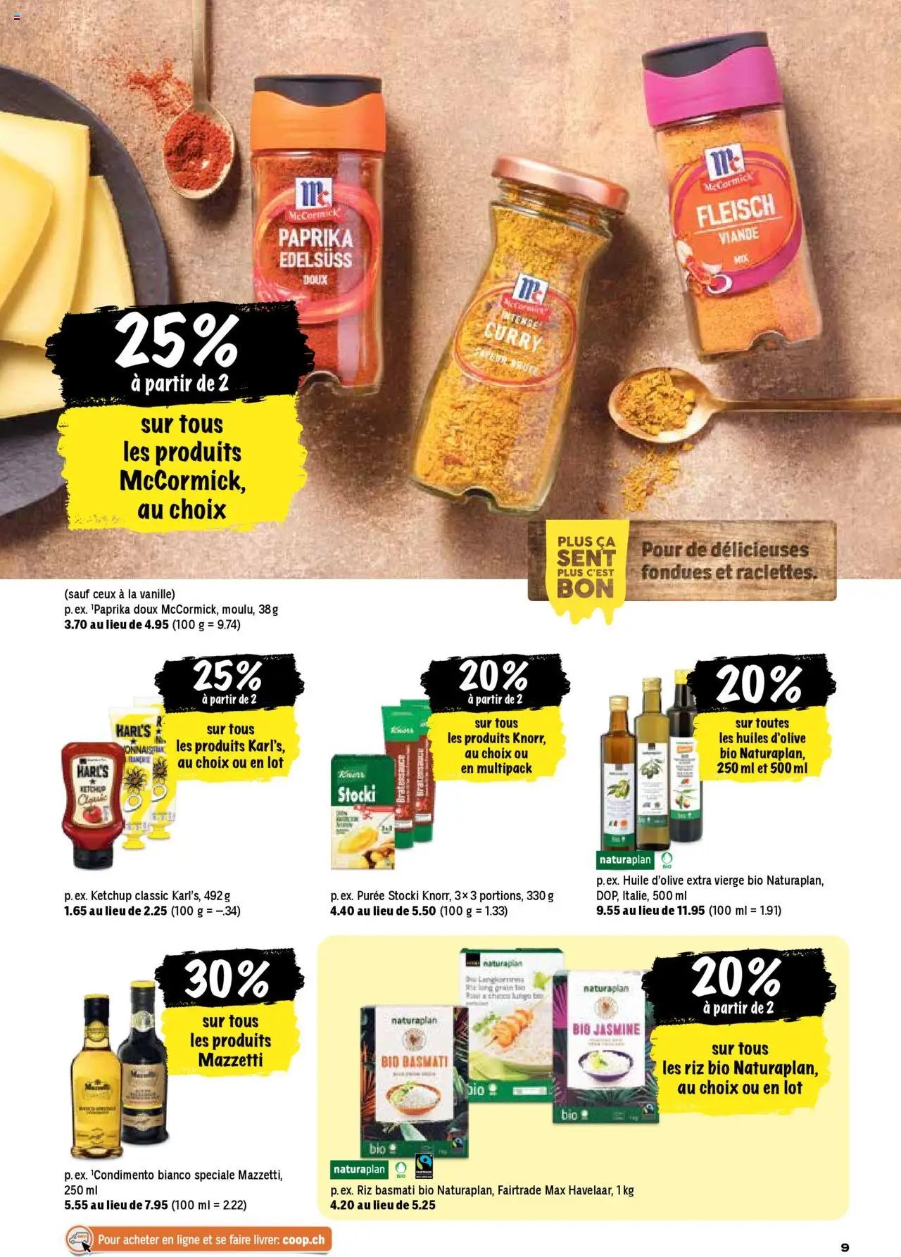 Coop Les actions de la semaine (2025-10-02 - 2025-10-08)
