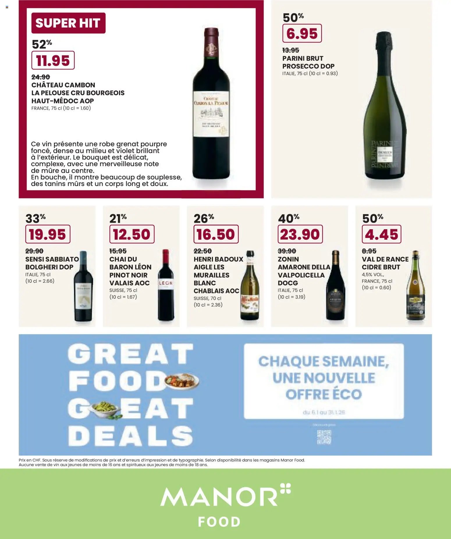 Manor Aktionen FR (2026-01-06 - 2026-01-12) | 8