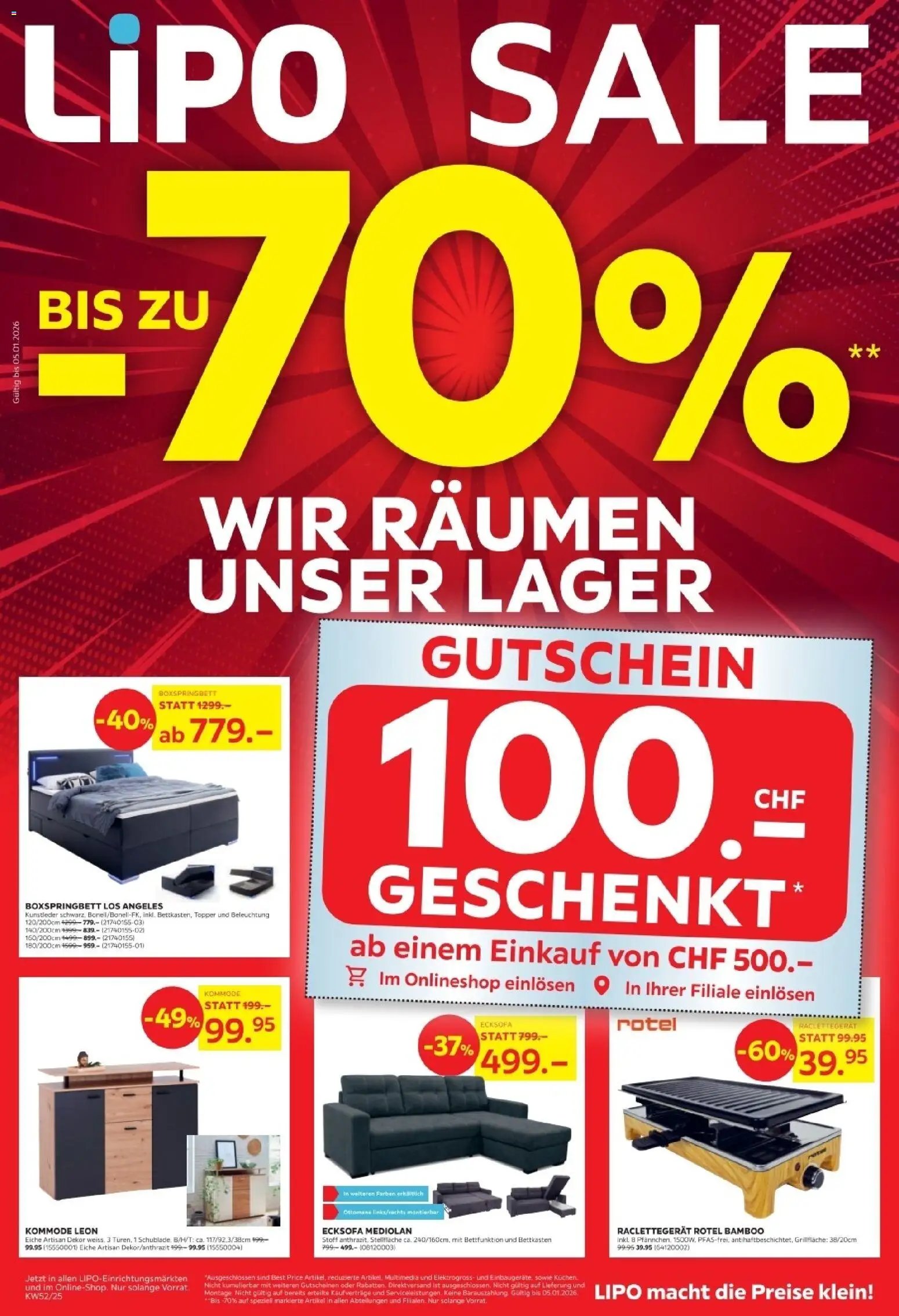 Lipo Aktionen Sale (2025-12-23 - 2026-01-12)