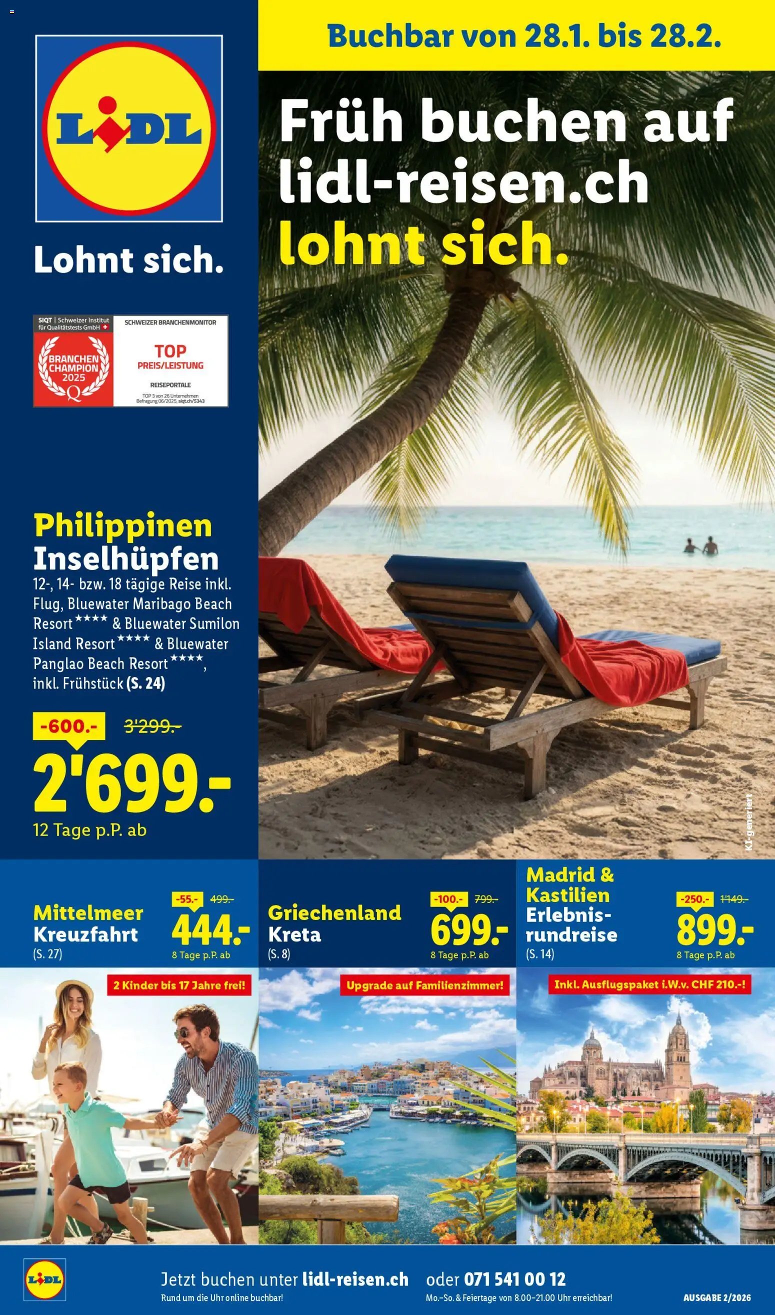 Lidl Aktionen Reisen Februar (2026-01-28 - 2026-02-28)