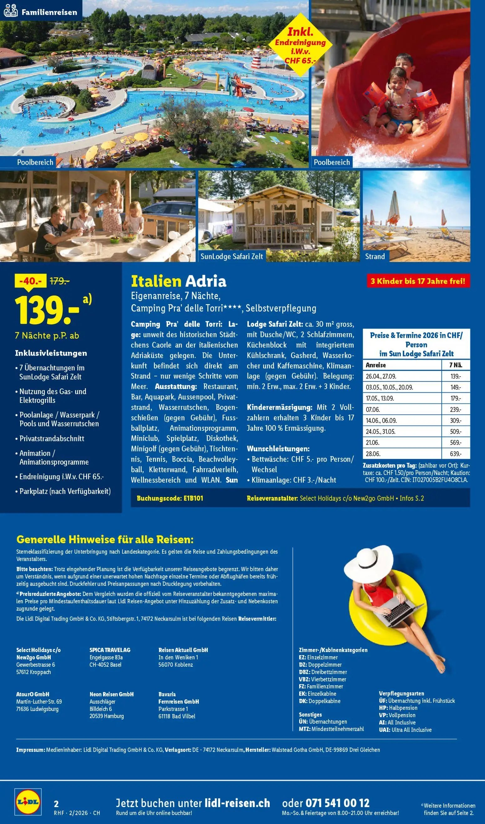 Lidl Aktionen Reisen Februar (2026-01-28 - 2026-02-28)