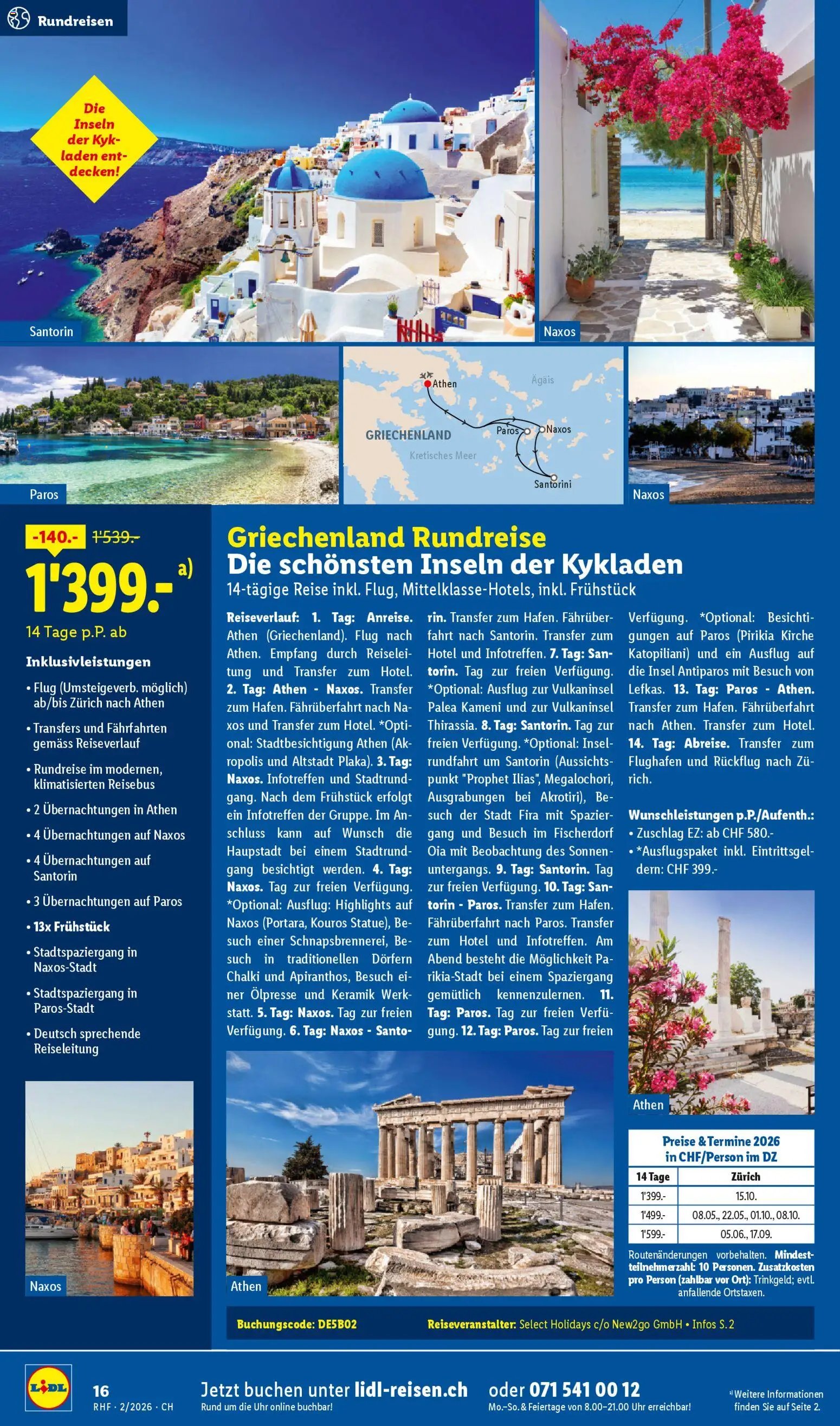 Lidl Aktionen Reisen Februar (2026-01-28 - 2026-02-28)