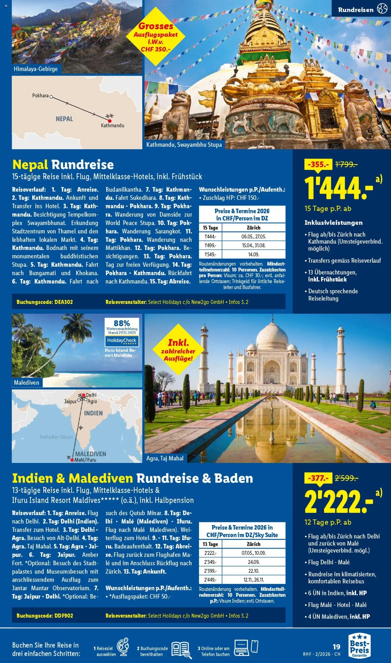 Lidl Aktionen Reisen Februar (2026-01-28 - 2026-02-28)