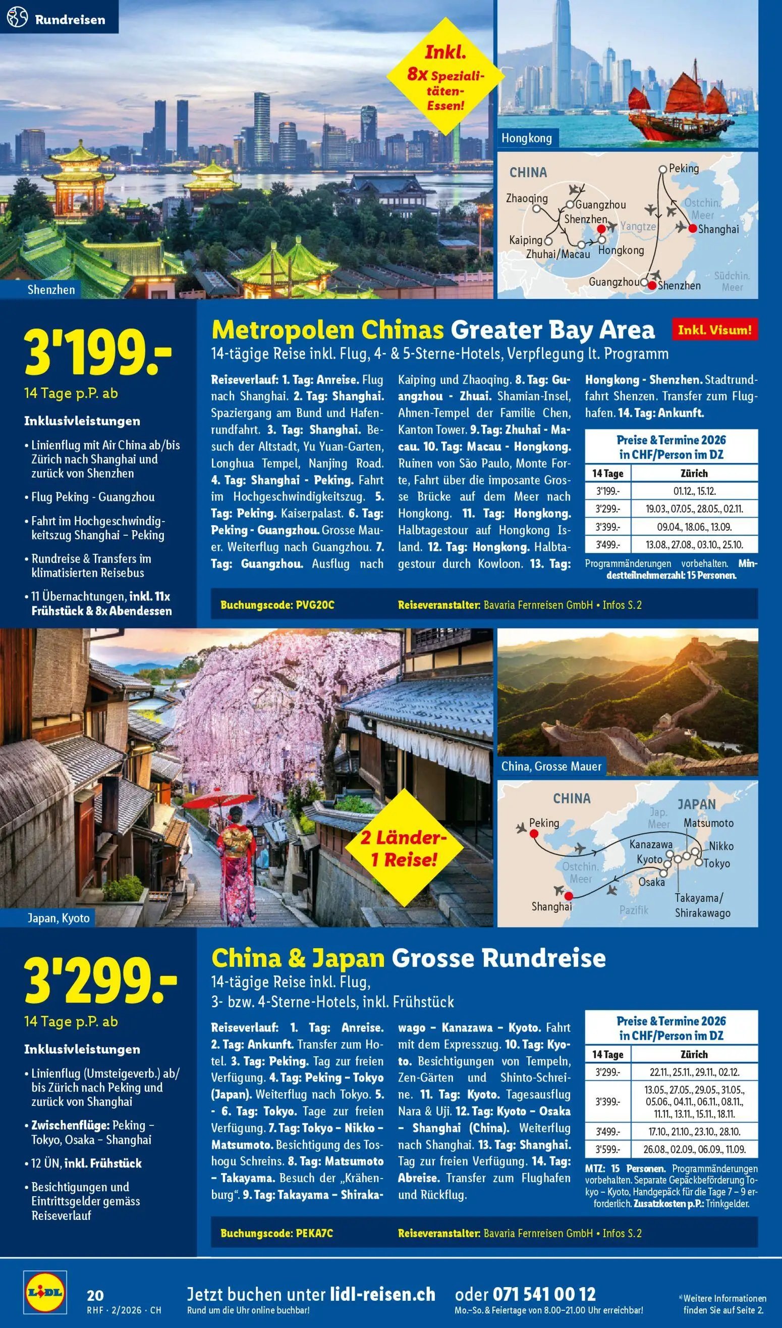 Lidl Aktionen Reisen Februar (2026-01-28 - 2026-02-28)