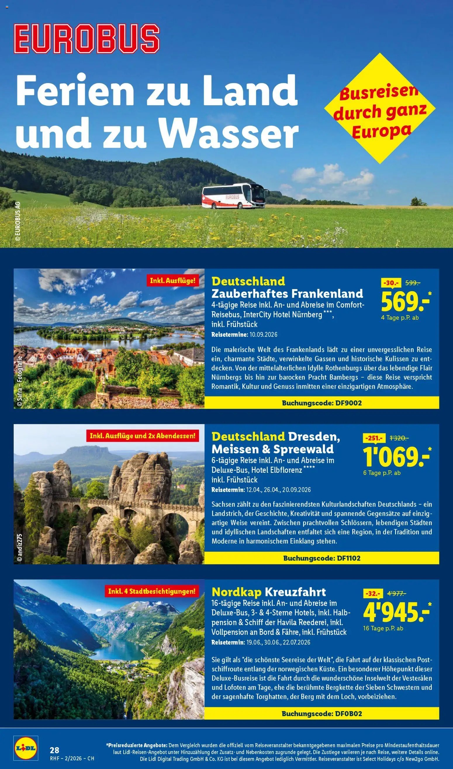 Lidl Aktionen Reisen Februar (2026-01-28 - 2026-02-28)