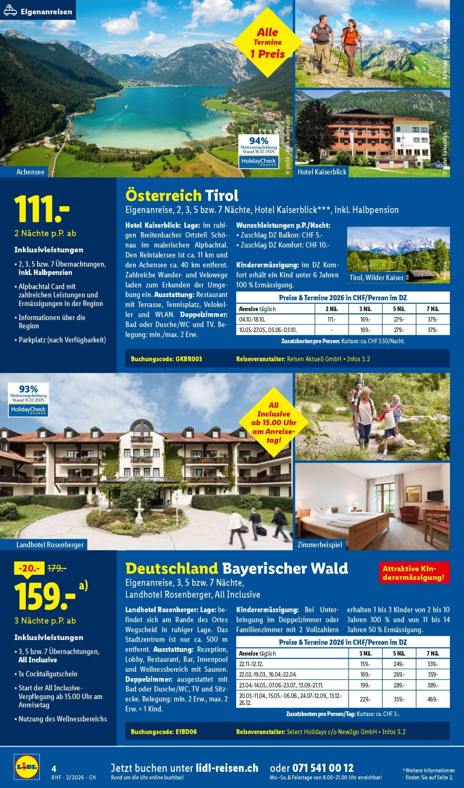 Lidl Aktionen Reisen Februar (2026-01-28 - 2026-02-28)