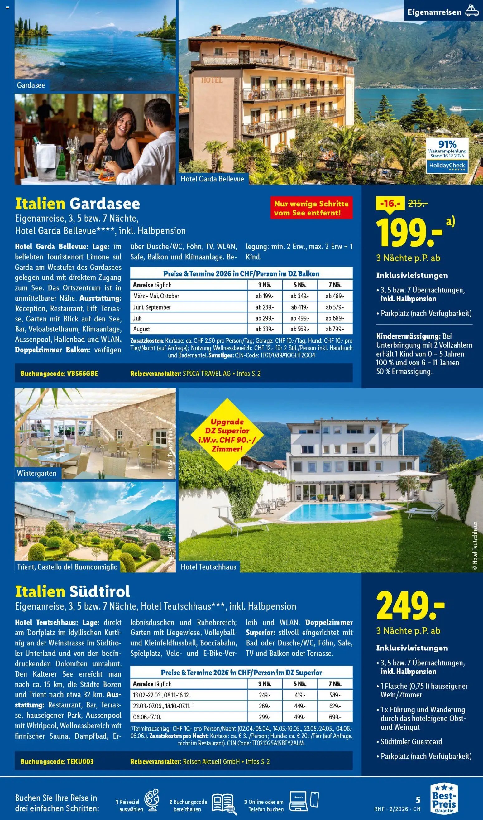 Lidl Aktionen Reisen Februar (2026-01-28 - 2026-02-28)