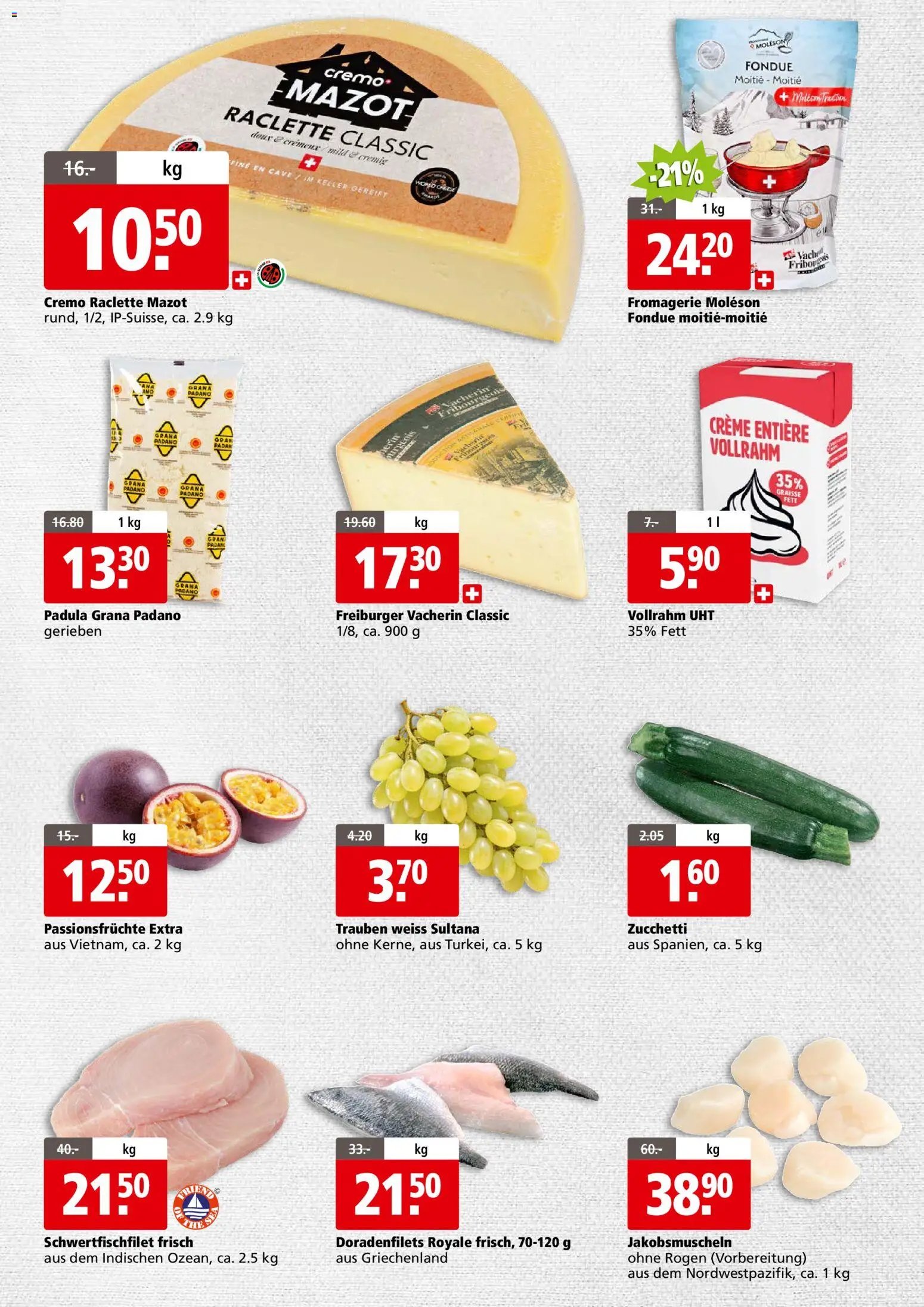 Aligro aktionen Business Chavannes, Matran, Genf, Sitten