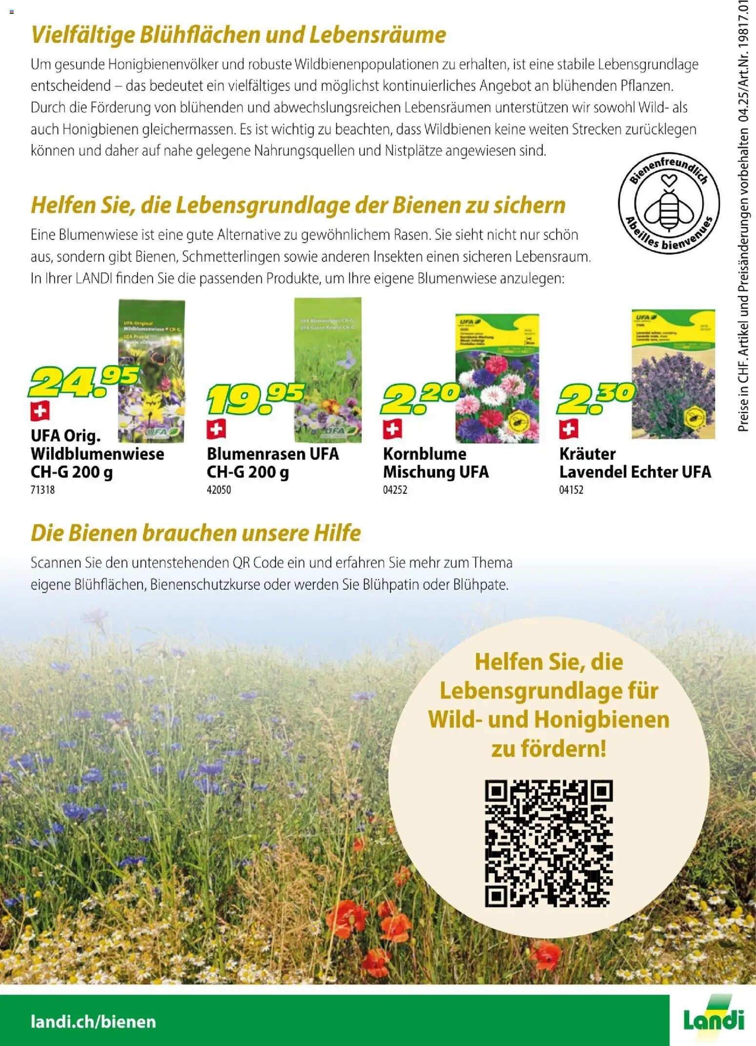 Landi aktionen Wild- und Honigbienen (2026-03-29 - 2026-06-30) | 4
