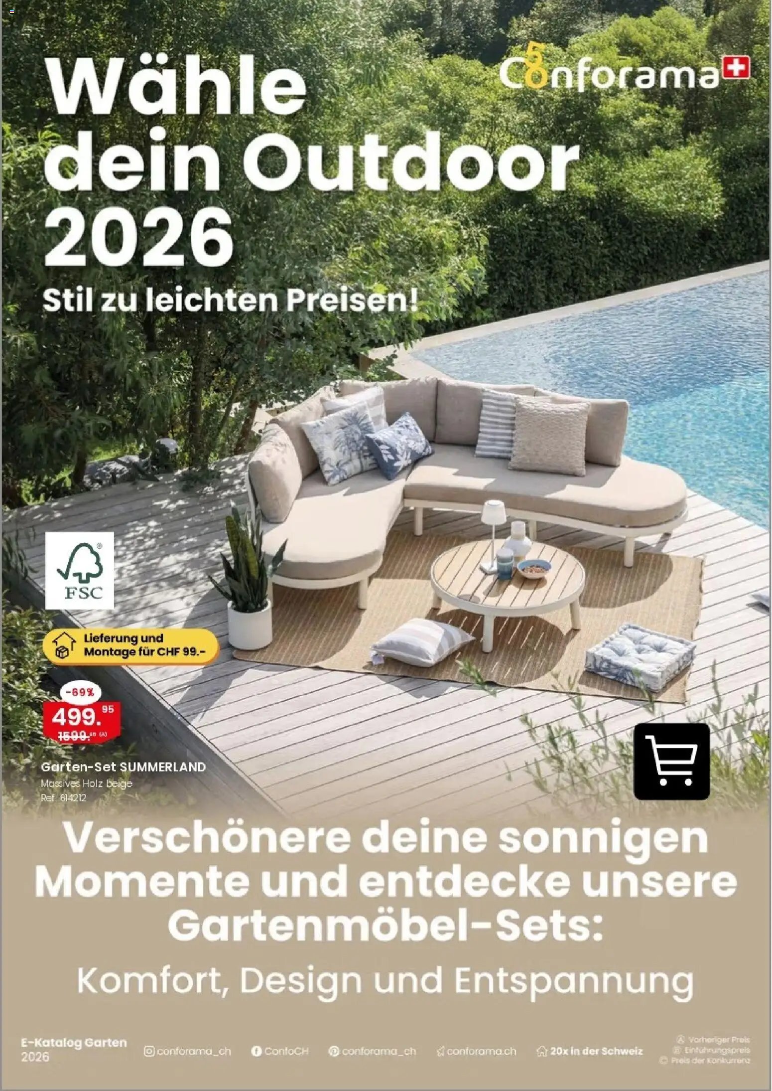 Conforama aktionen Gartensofa