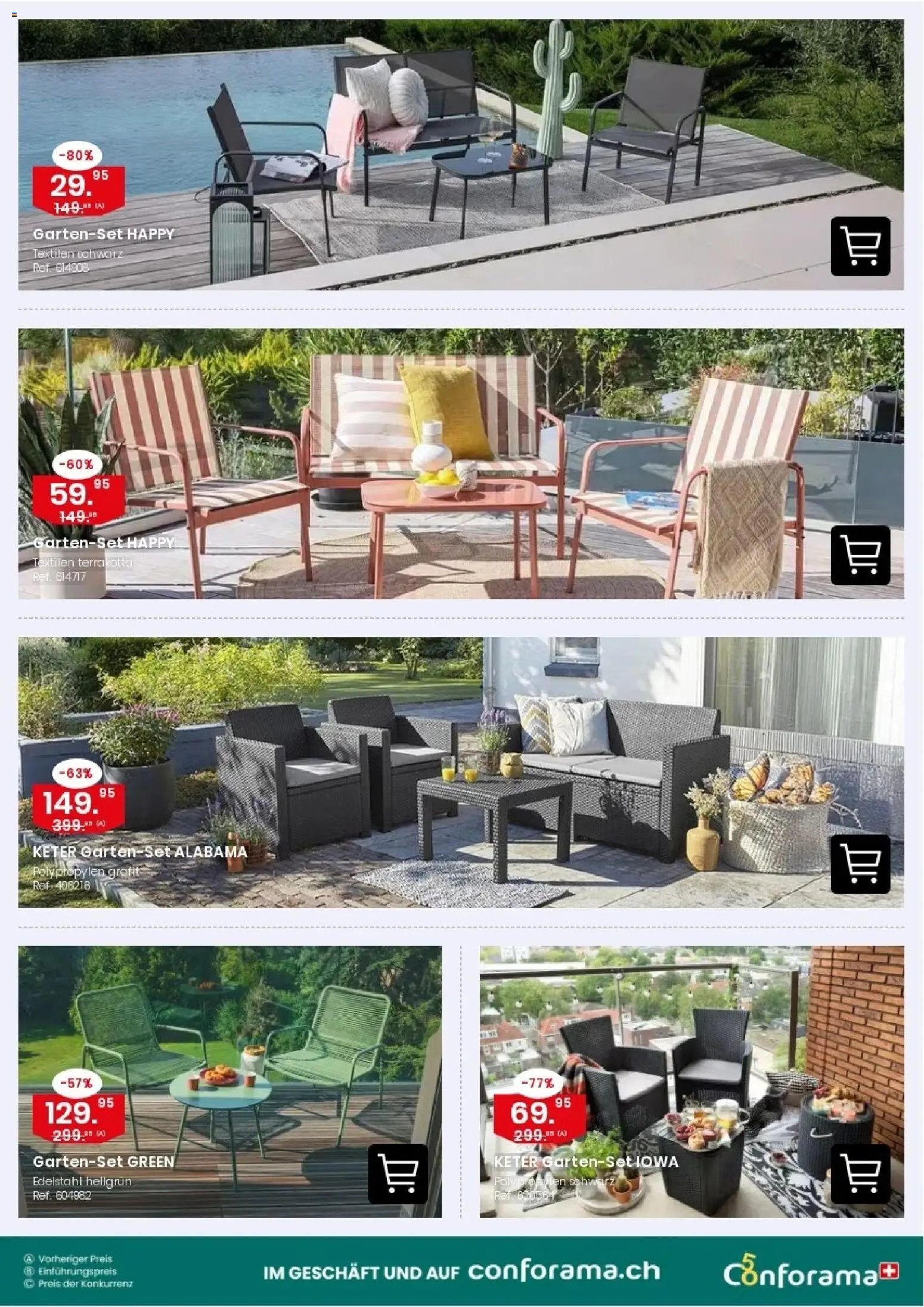 Conforama aktionen Gartensofa