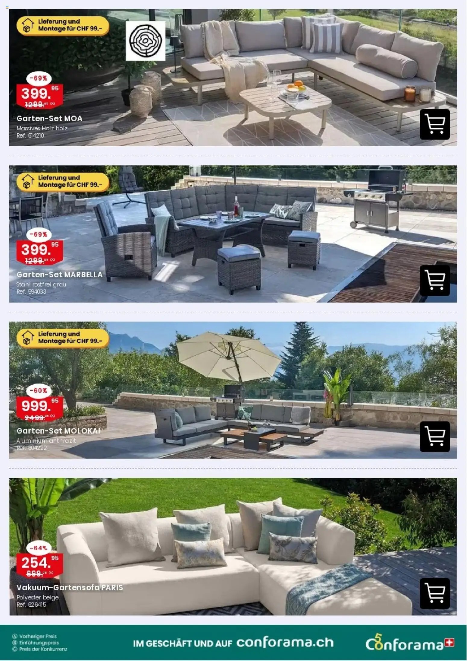Conforama aktionen Gartensofa