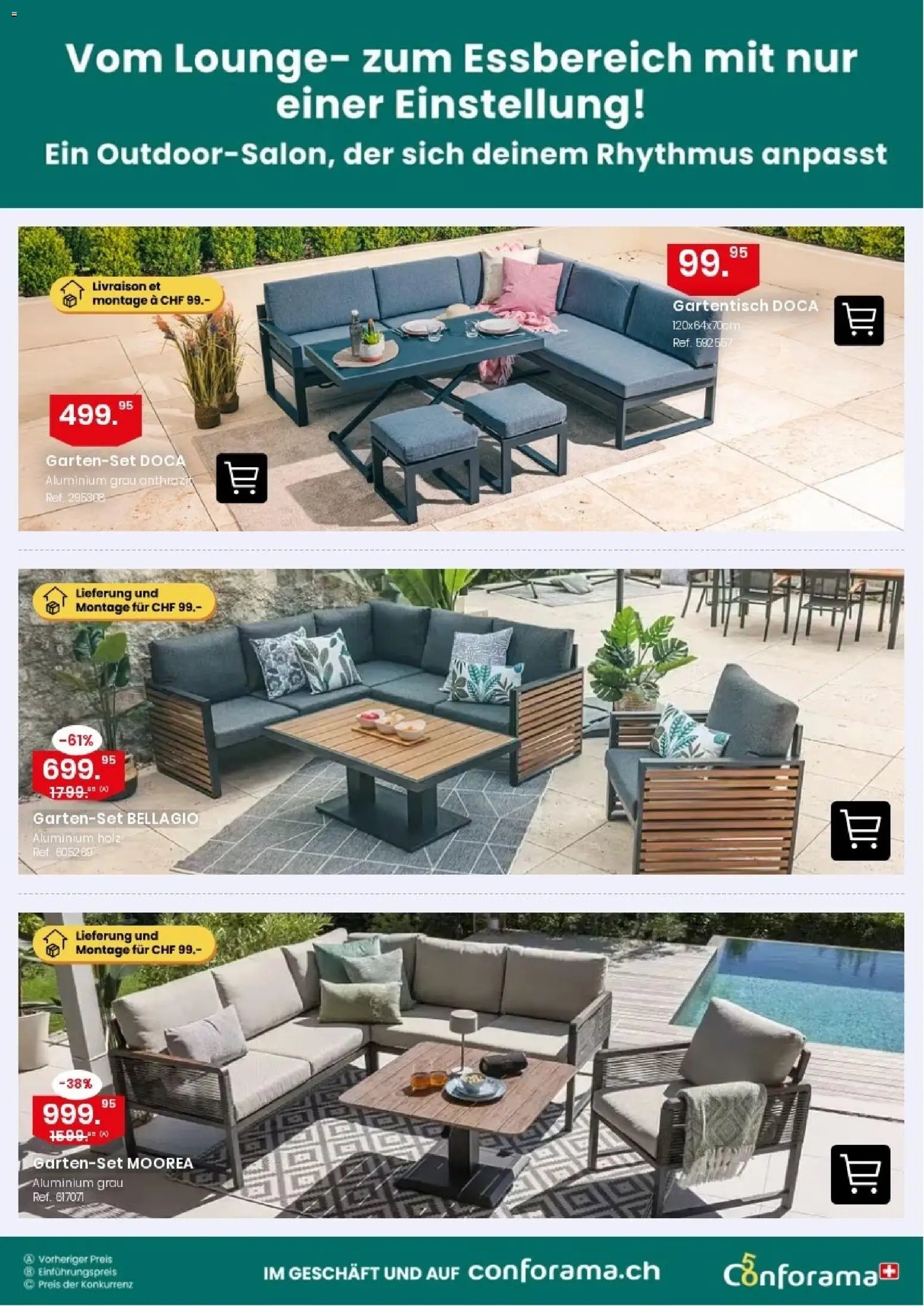Conforama aktionen Gartensofa