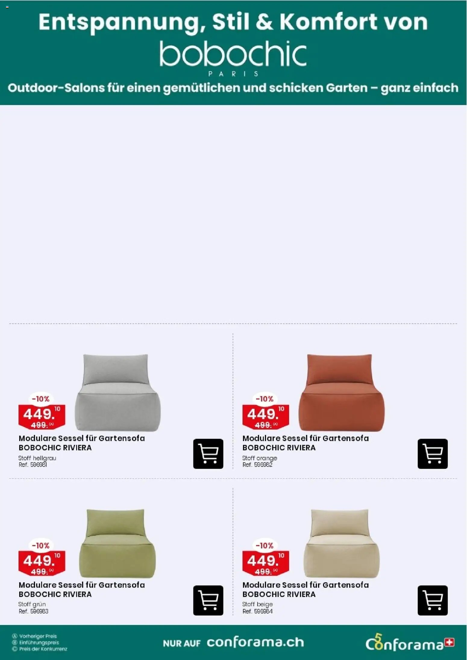 Conforama aktionen Gartensofa
