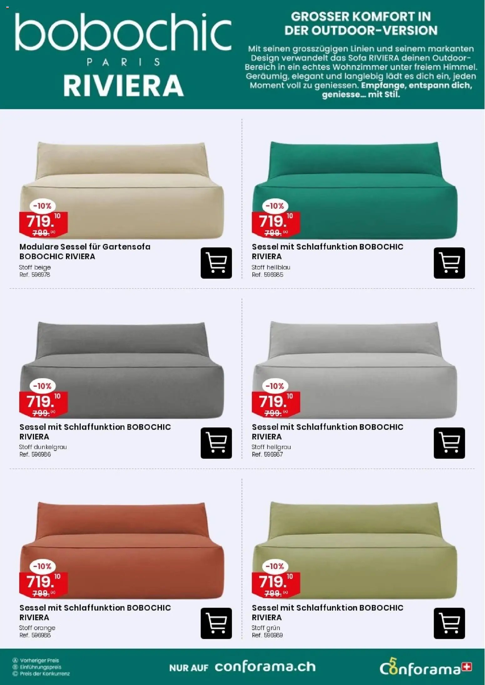 Conforama aktionen Gartensofa