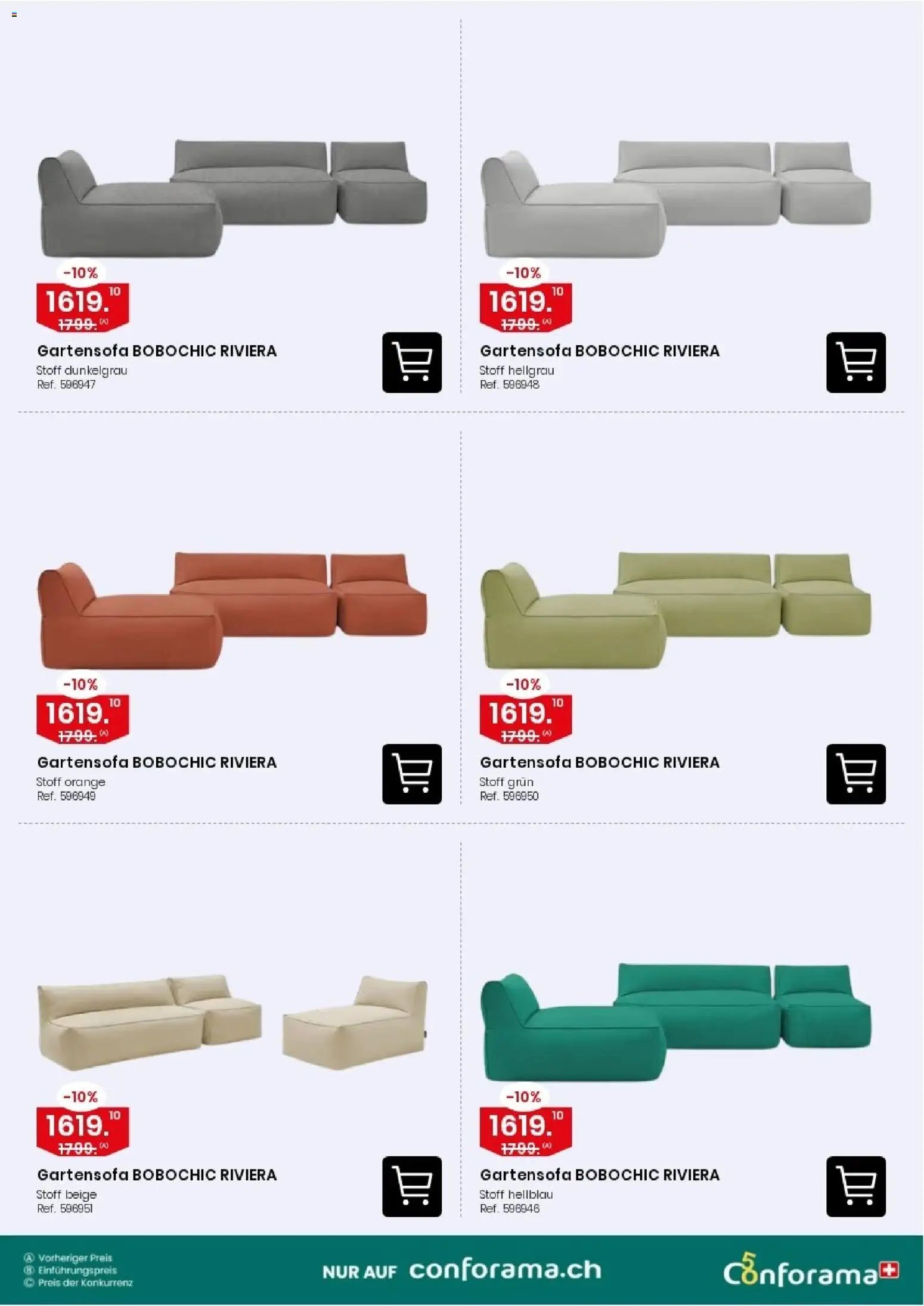 Conforama aktionen Gartensofa