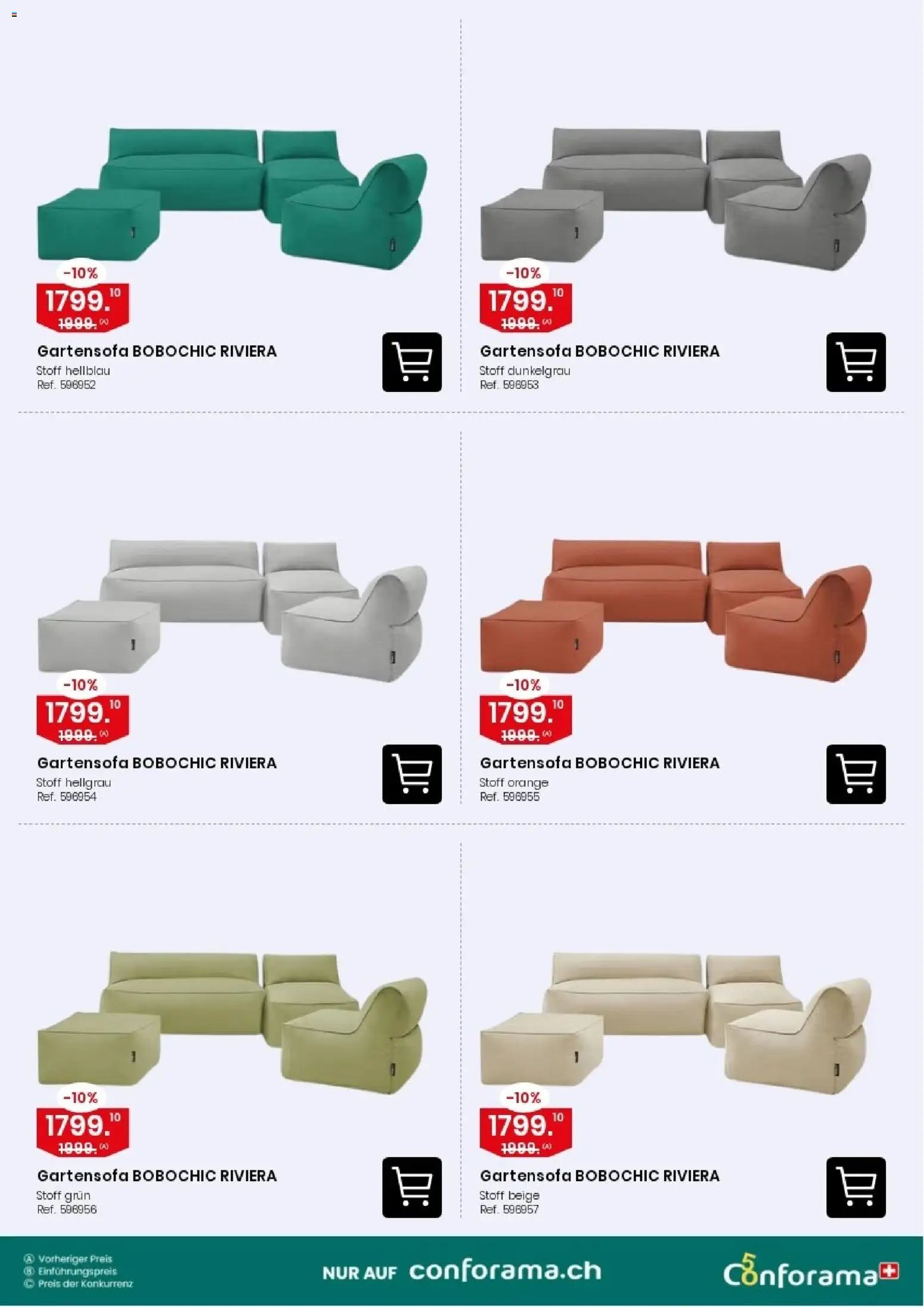 Conforama aktionen Gartensofa
