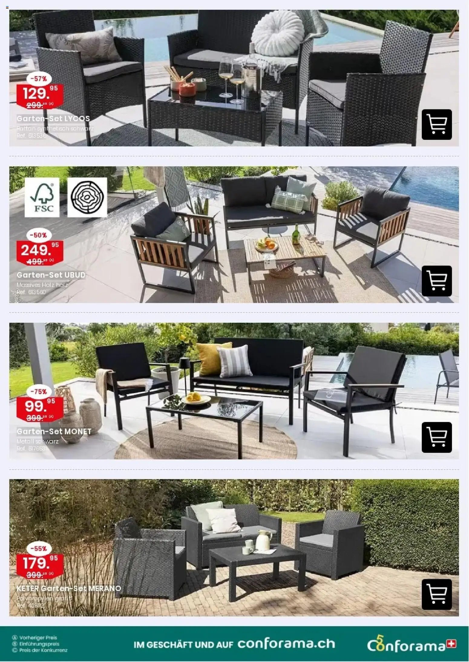 Conforama aktionen Gartensofa