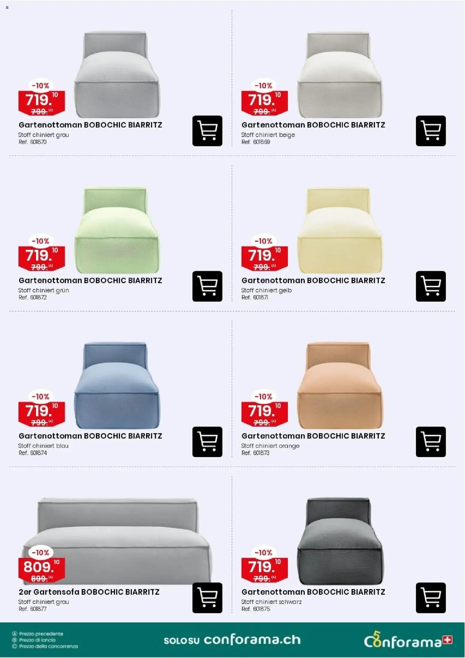 Conforama aktionen Gartensofa