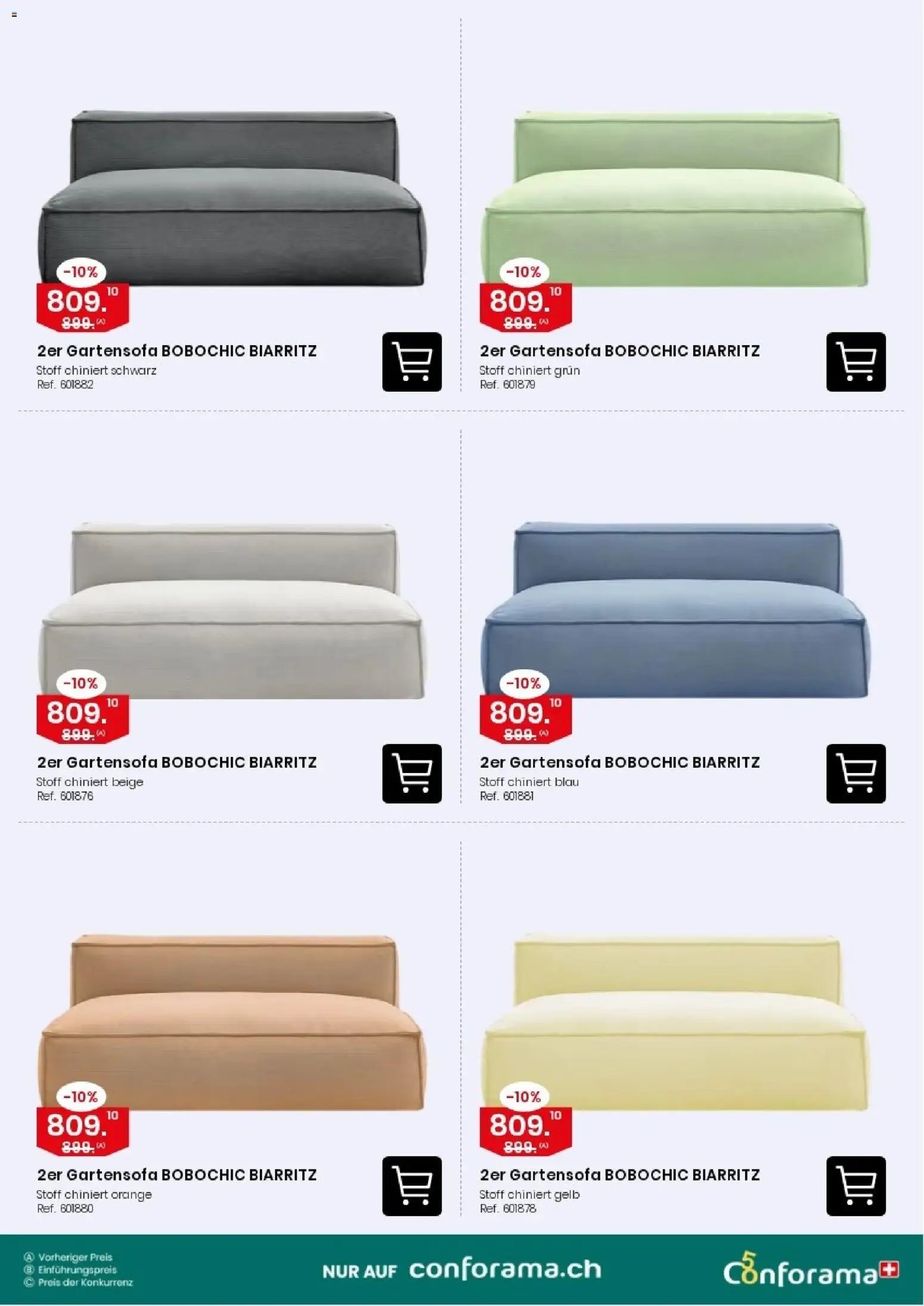 Conforama aktionen Gartensofa