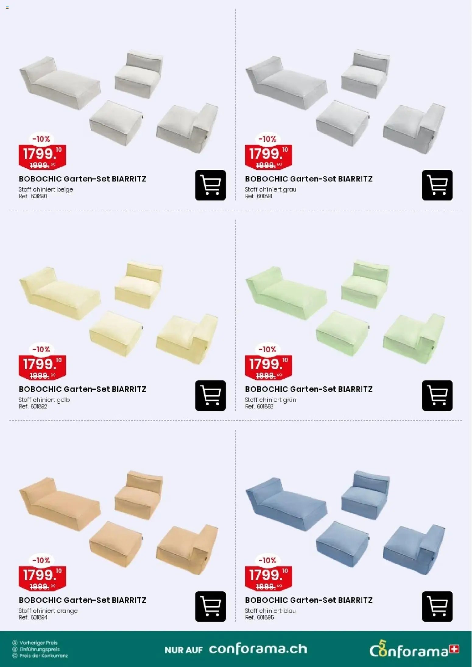 Conforama aktionen Gartensofa