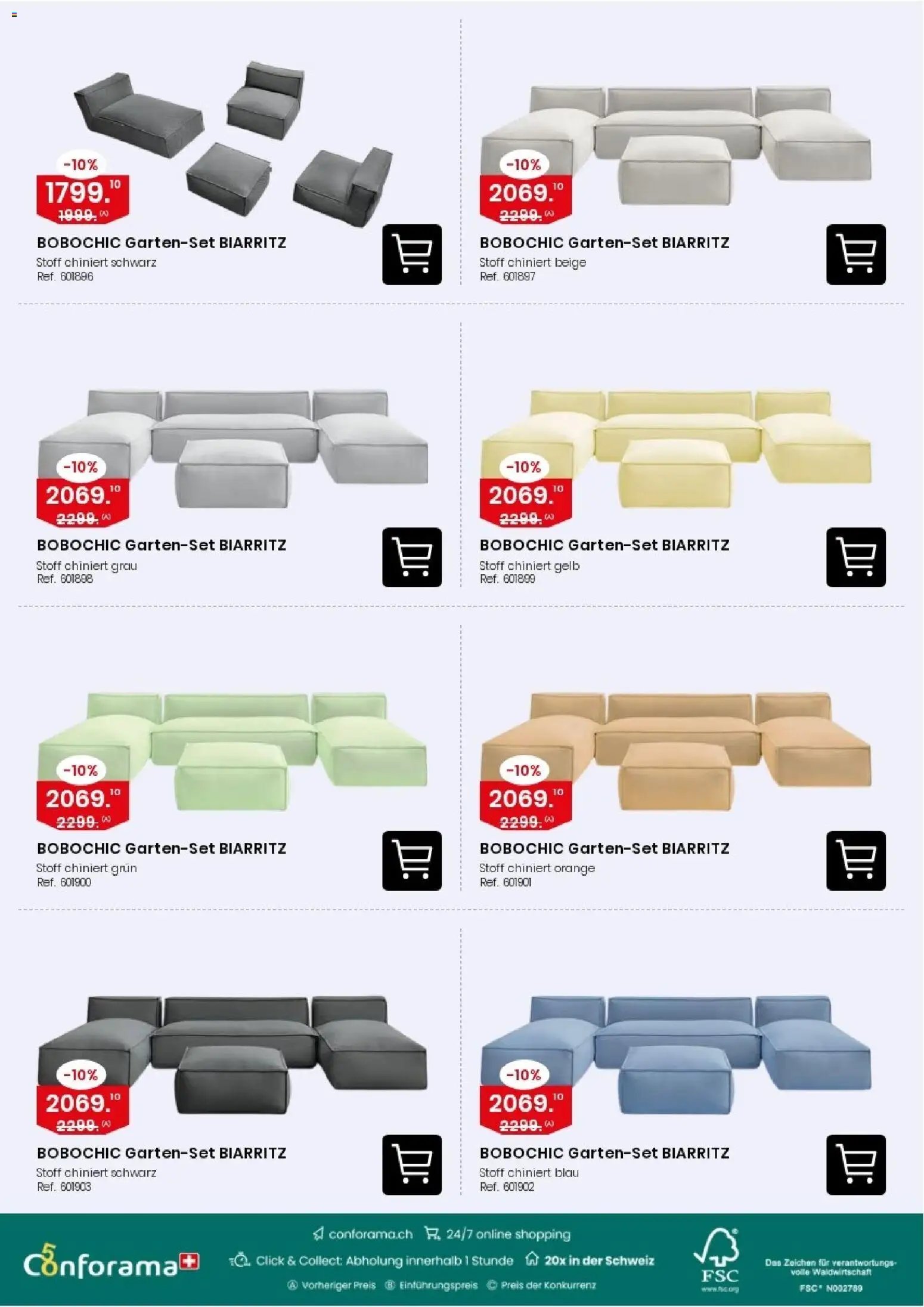 Conforama aktionen Gartensofa