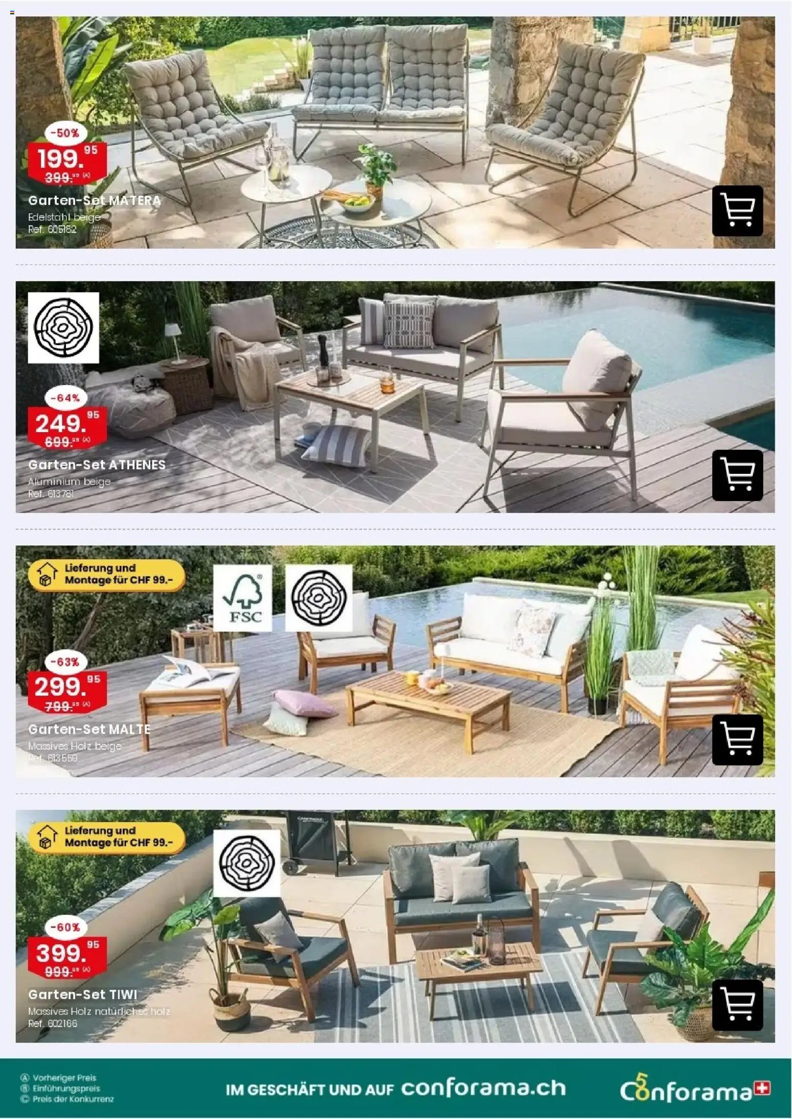 Conforama aktionen Gartensofa