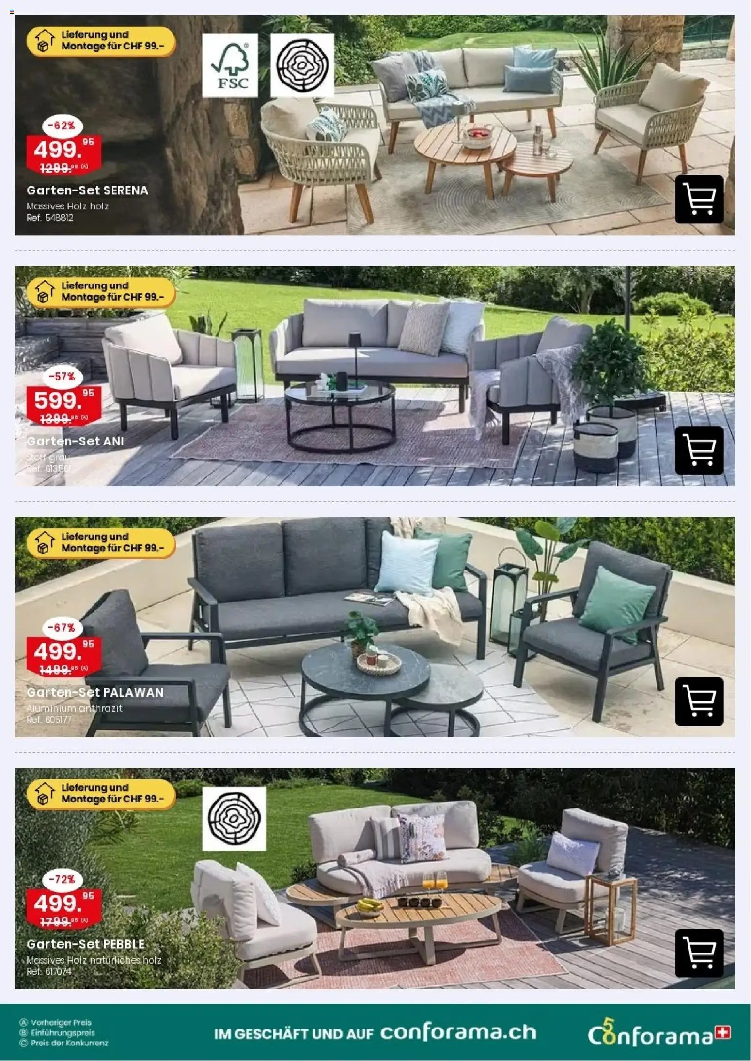 Conforama aktionen Gartensofa