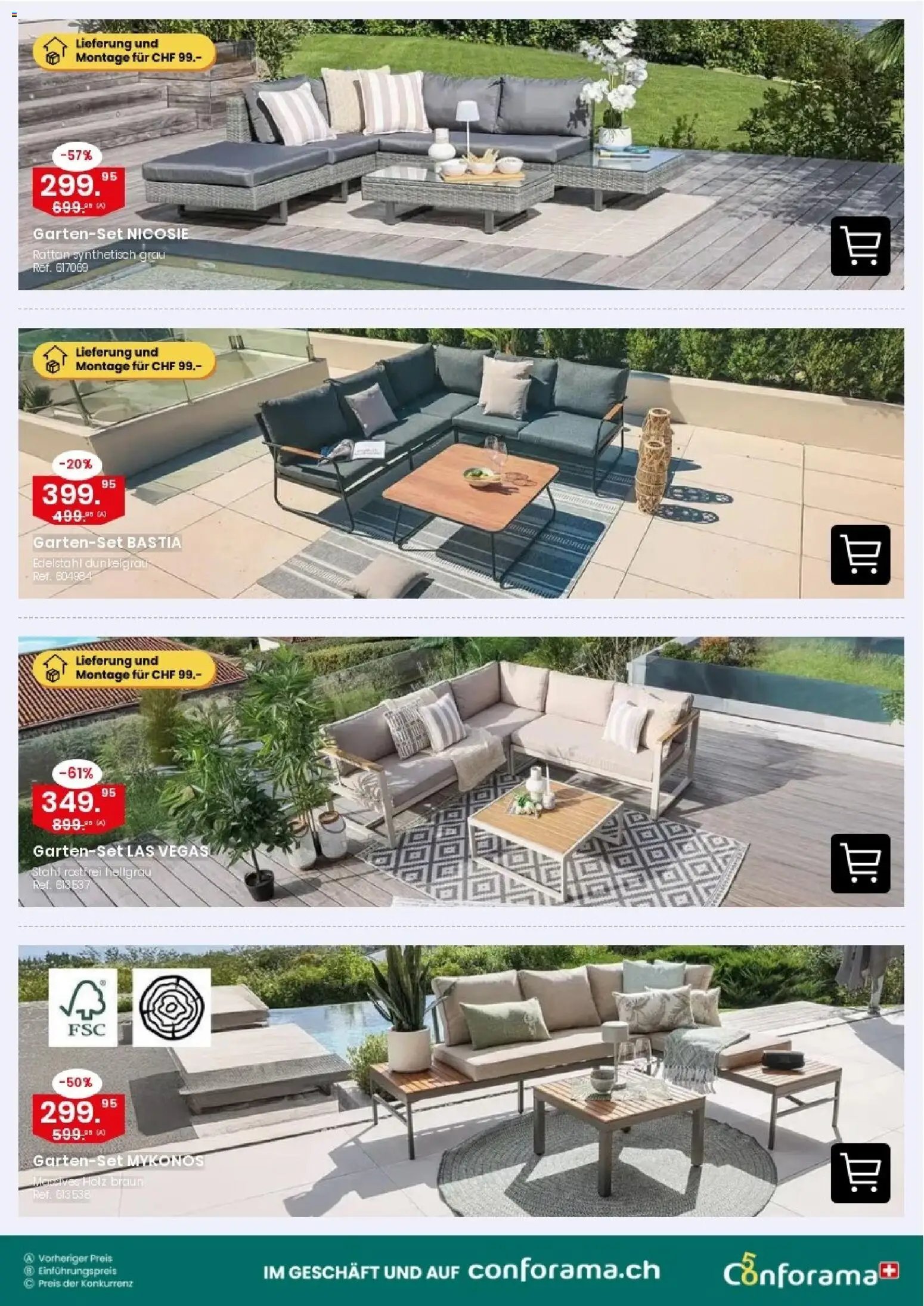 Conforama aktionen Gartensofa