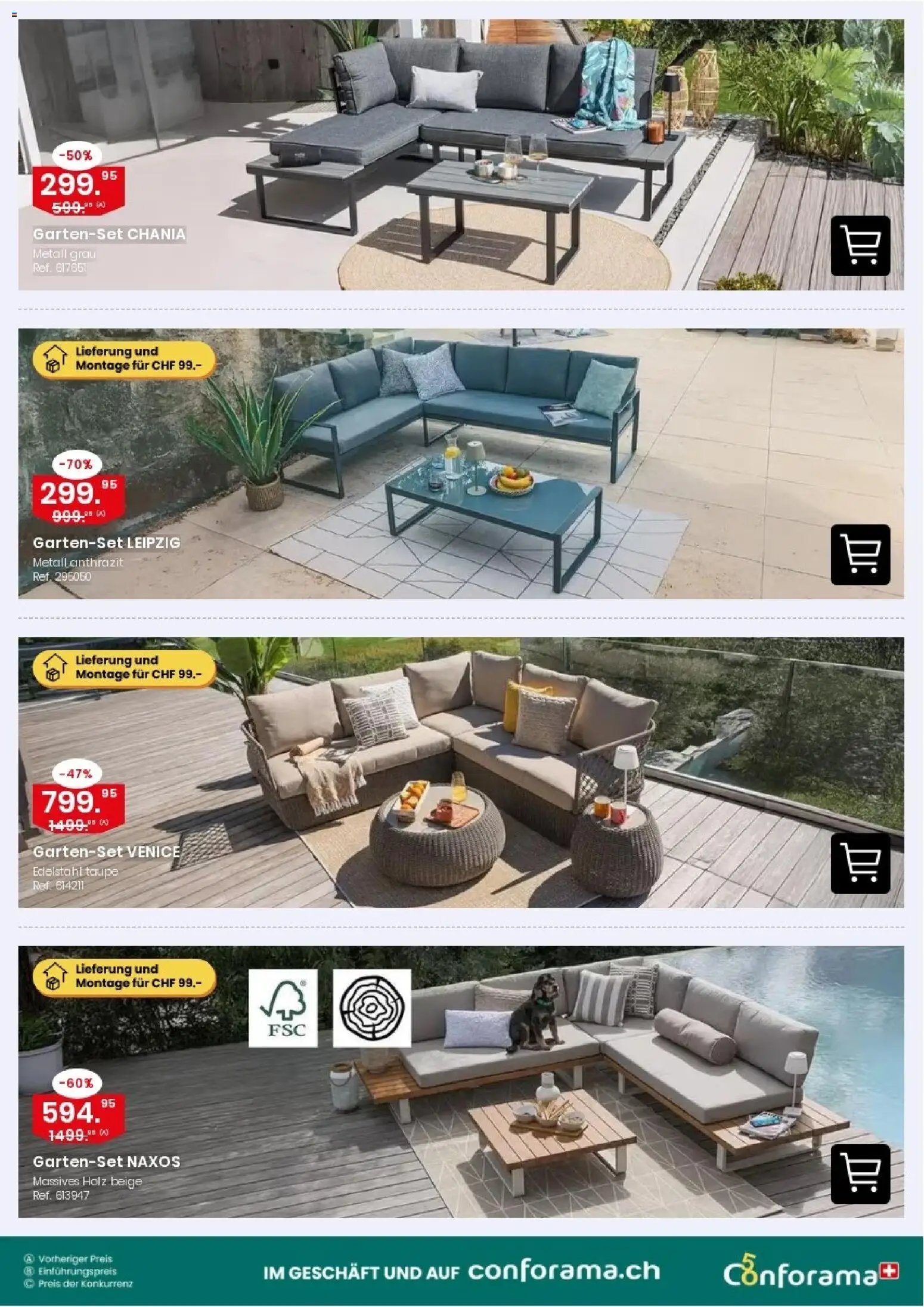 Conforama aktionen Gartensofa