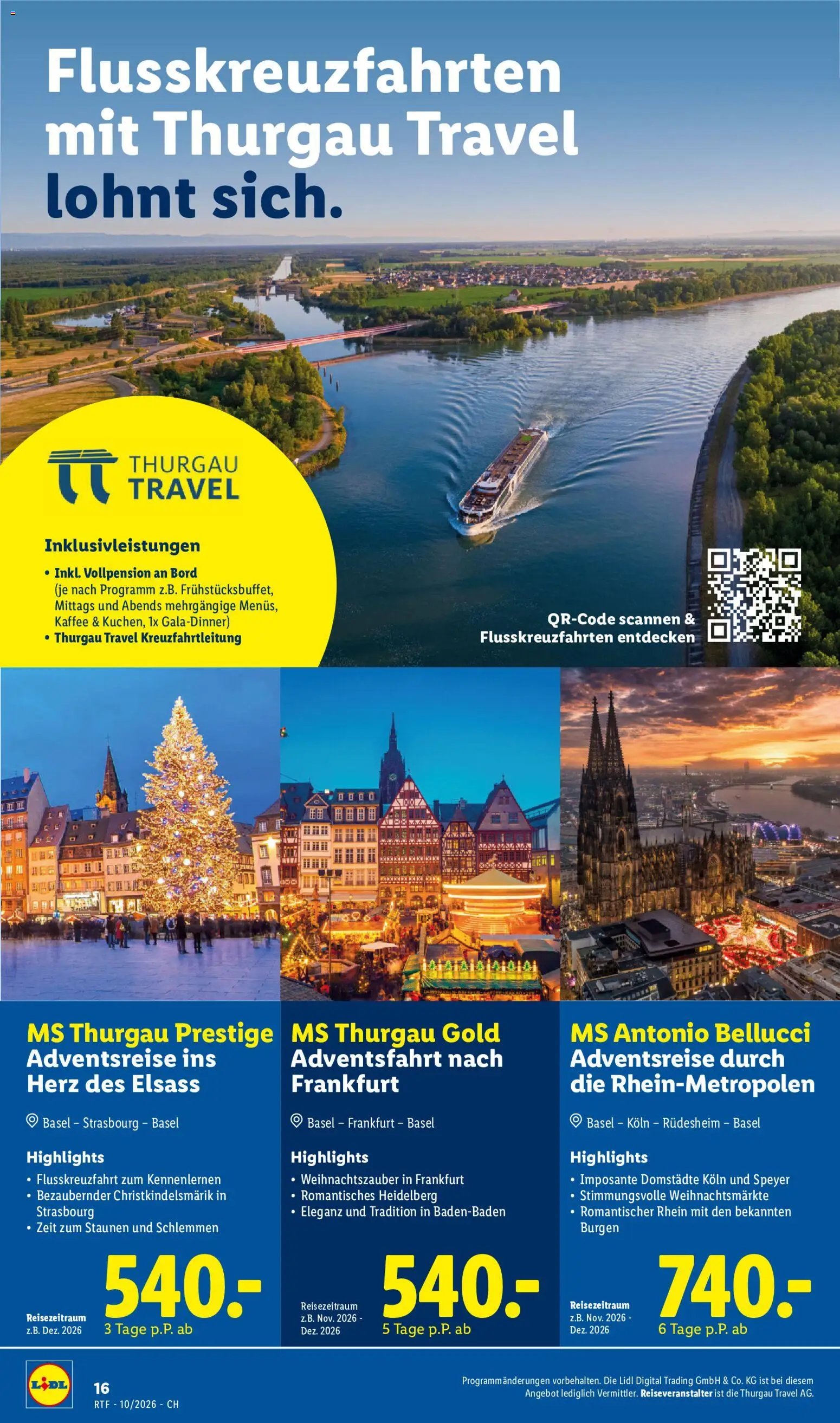 Lidl aktionen Oktober/November Reise-Highlights