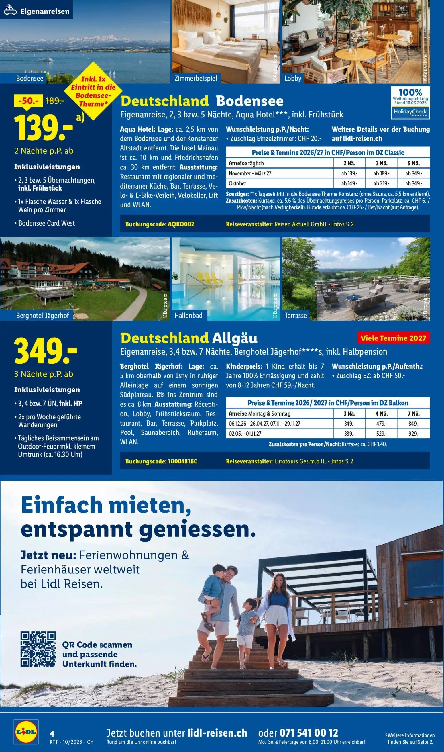 Lidl aktionen Oktober/November Reise-Highlights