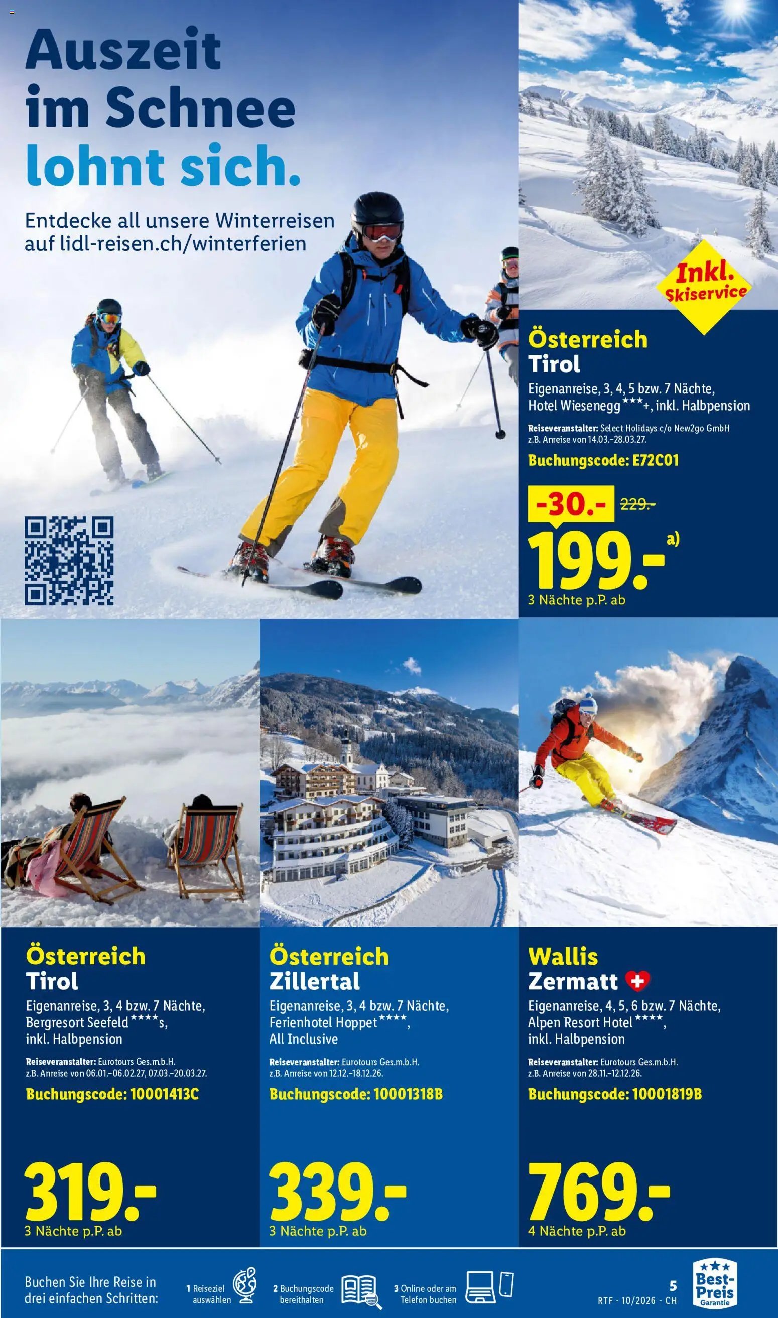 Lidl aktionen Oktober/November Reise-Highlights