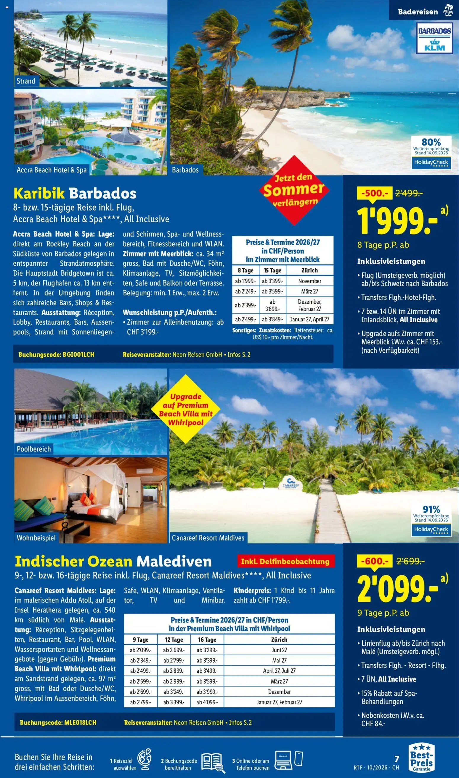 Lidl aktionen Oktober/November Reise-Highlights