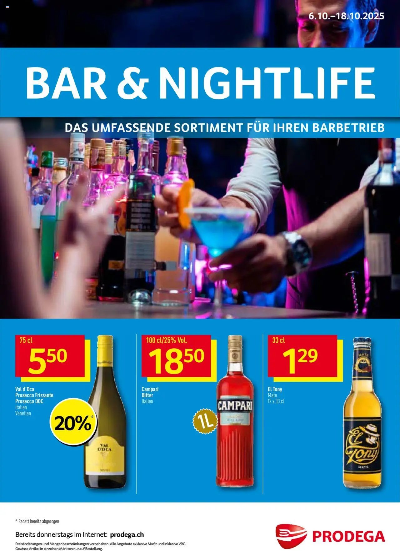 Prodega Aktionen Bar & Nightlife (2025-10-06 - 2025-10-18) | 1