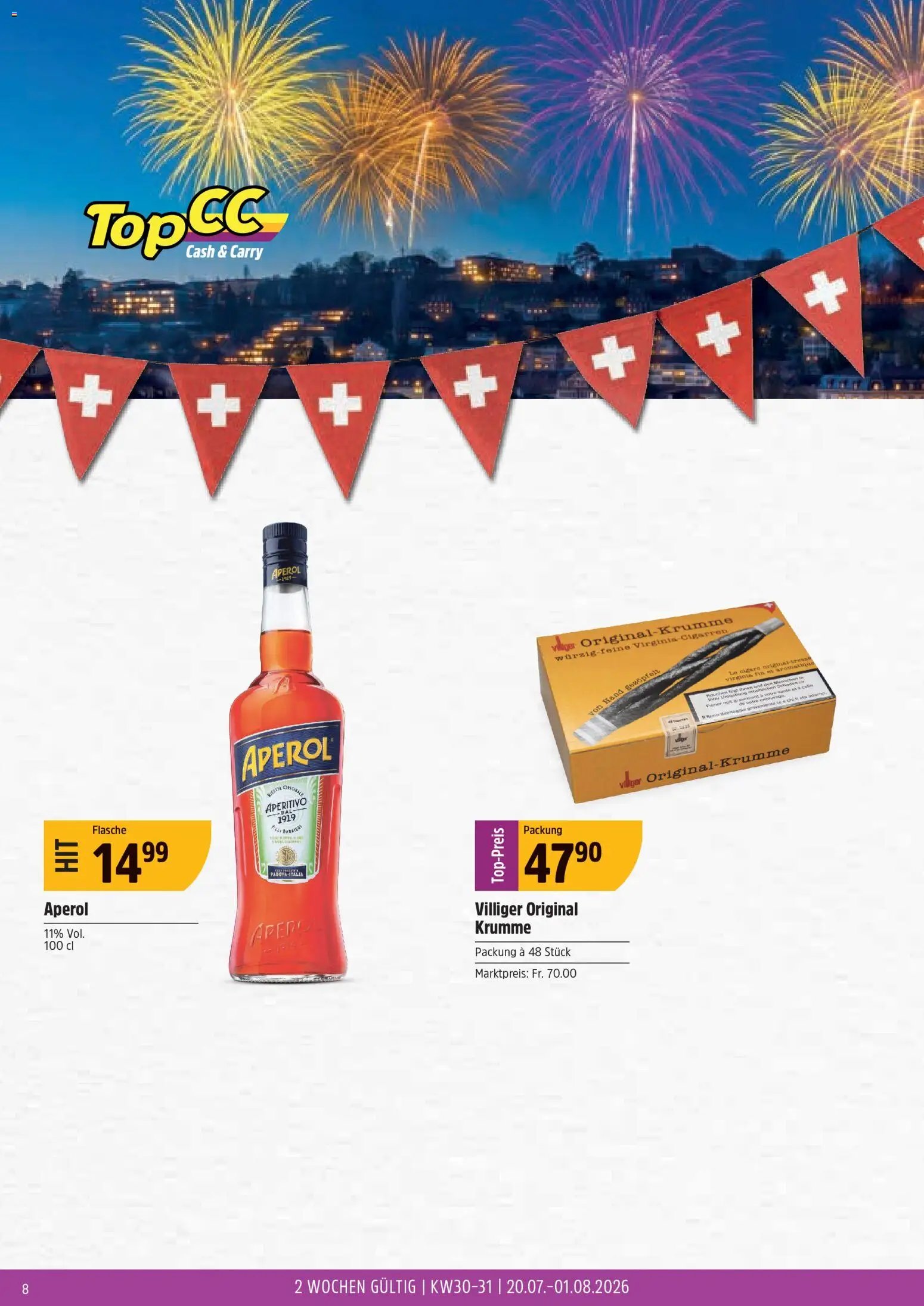 TopCC aktionen 1.August-Feier