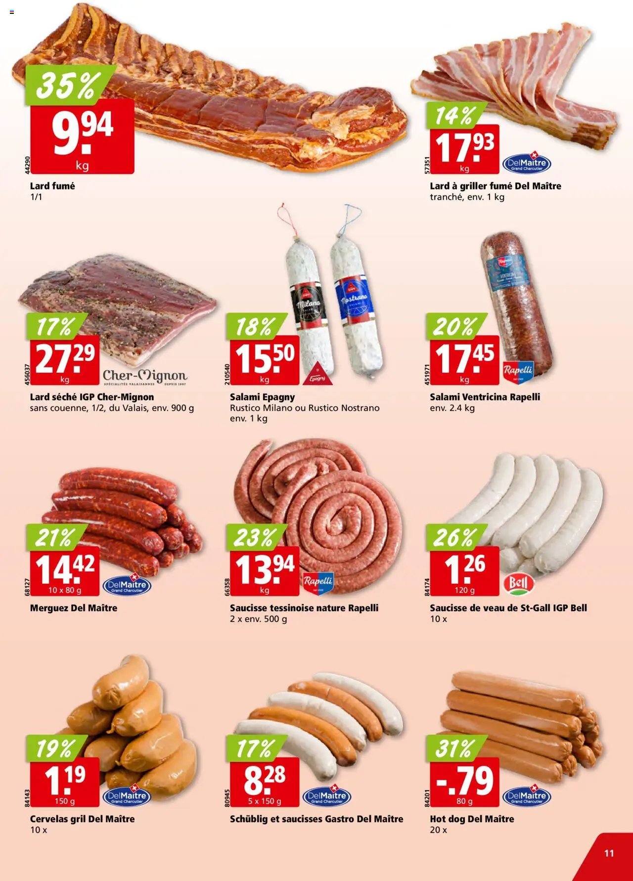 Aligro Aktionen Chavannes, Matran, Genève, Sion (2025-10-13 - 2025-10-18)