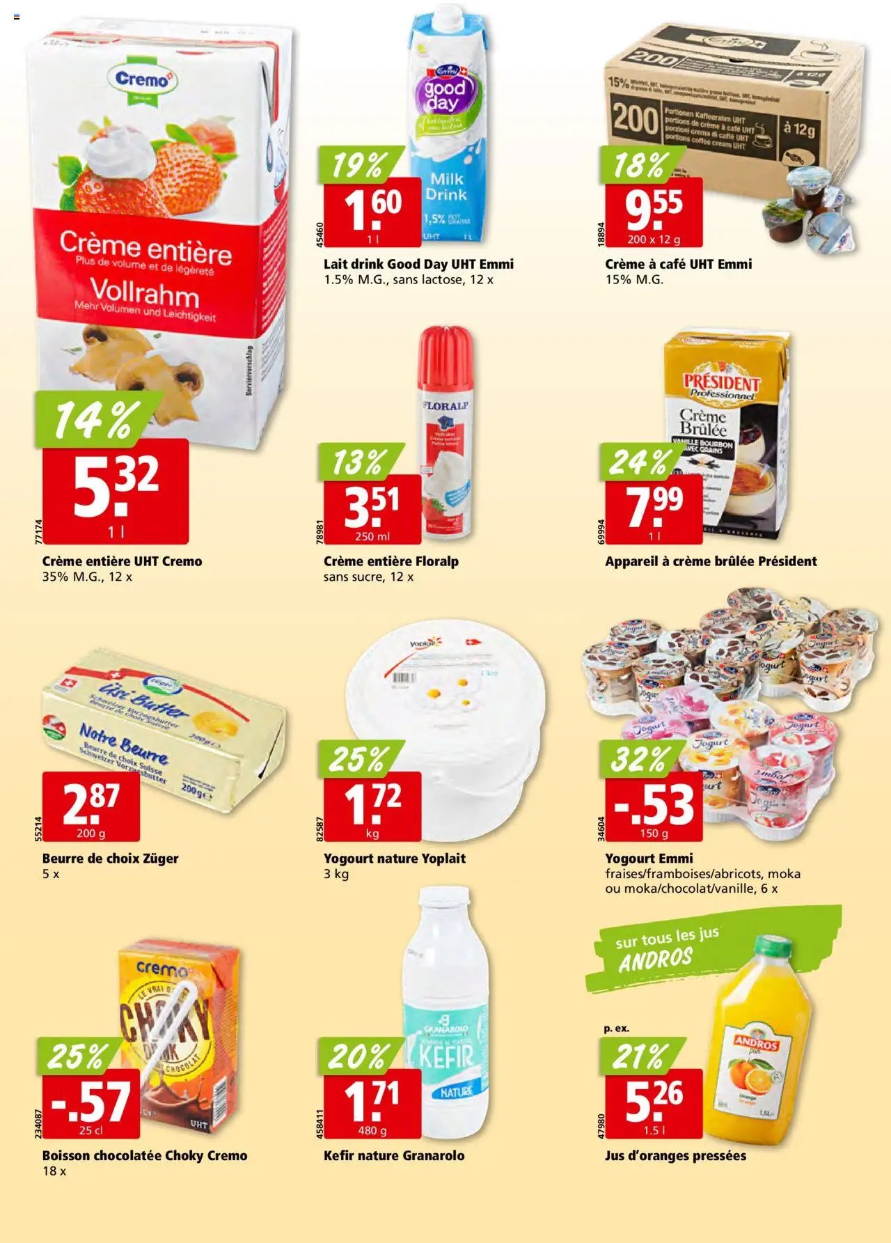 Aligro Aktionen Chavannes, Matran, Genève, Sion (2025-10-13 - 2025-10-18)