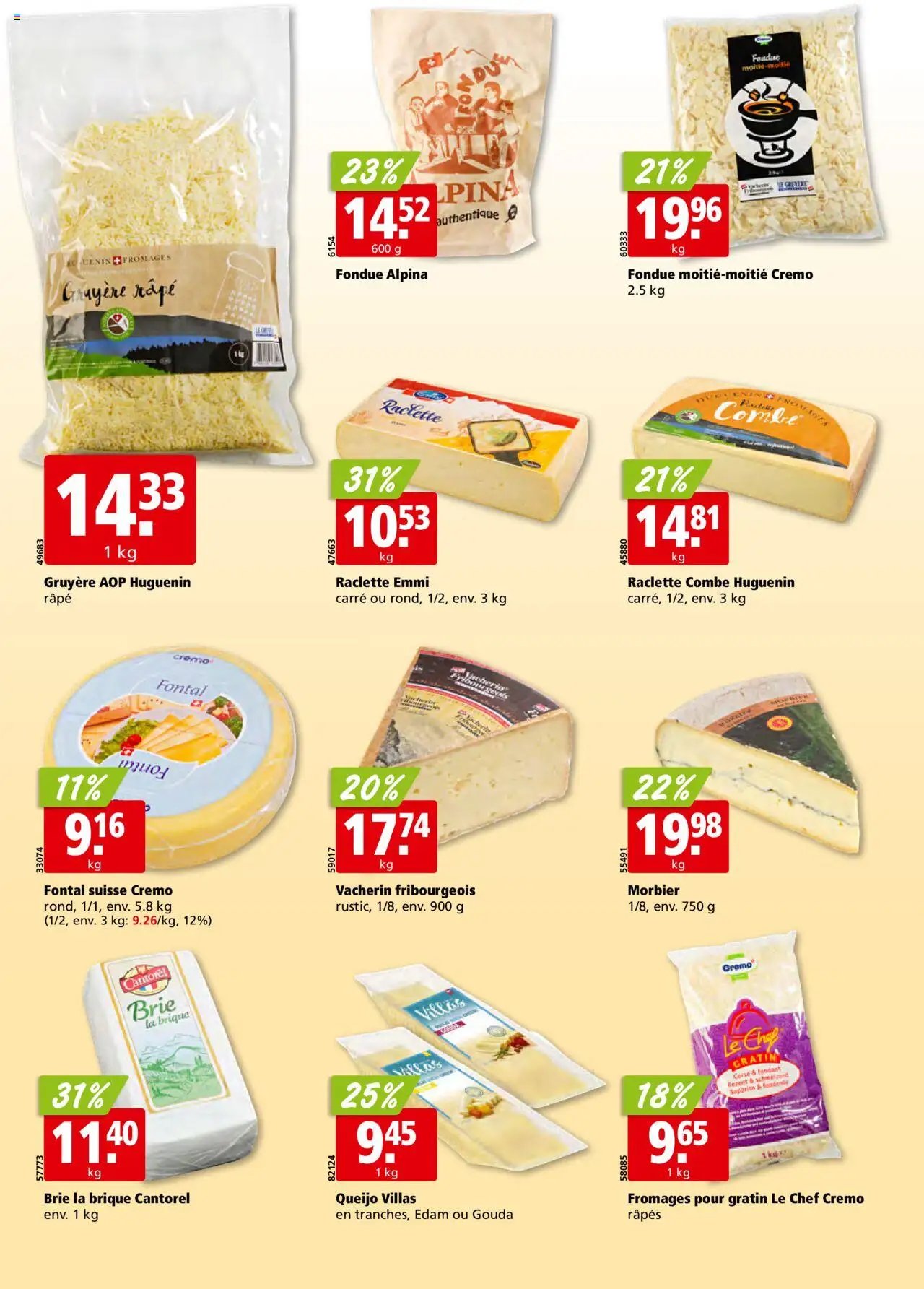 Aligro Aktionen Chavannes, Matran, Genève, Sion (2025-10-13 - 2025-10-18)