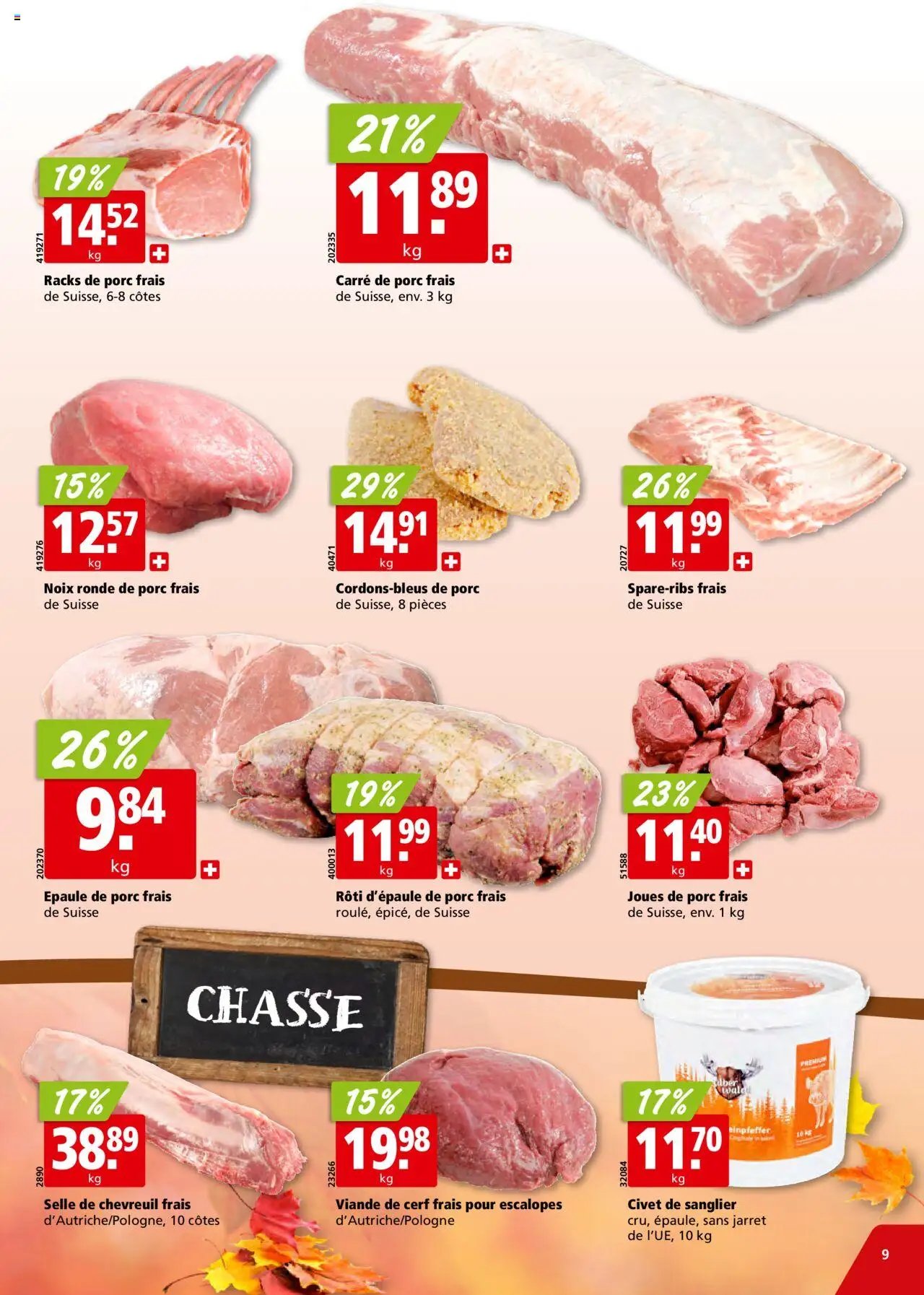 Aligro Aktionen Chavannes, Matran, Genève, Sion (2025-10-13 - 2025-10-18)