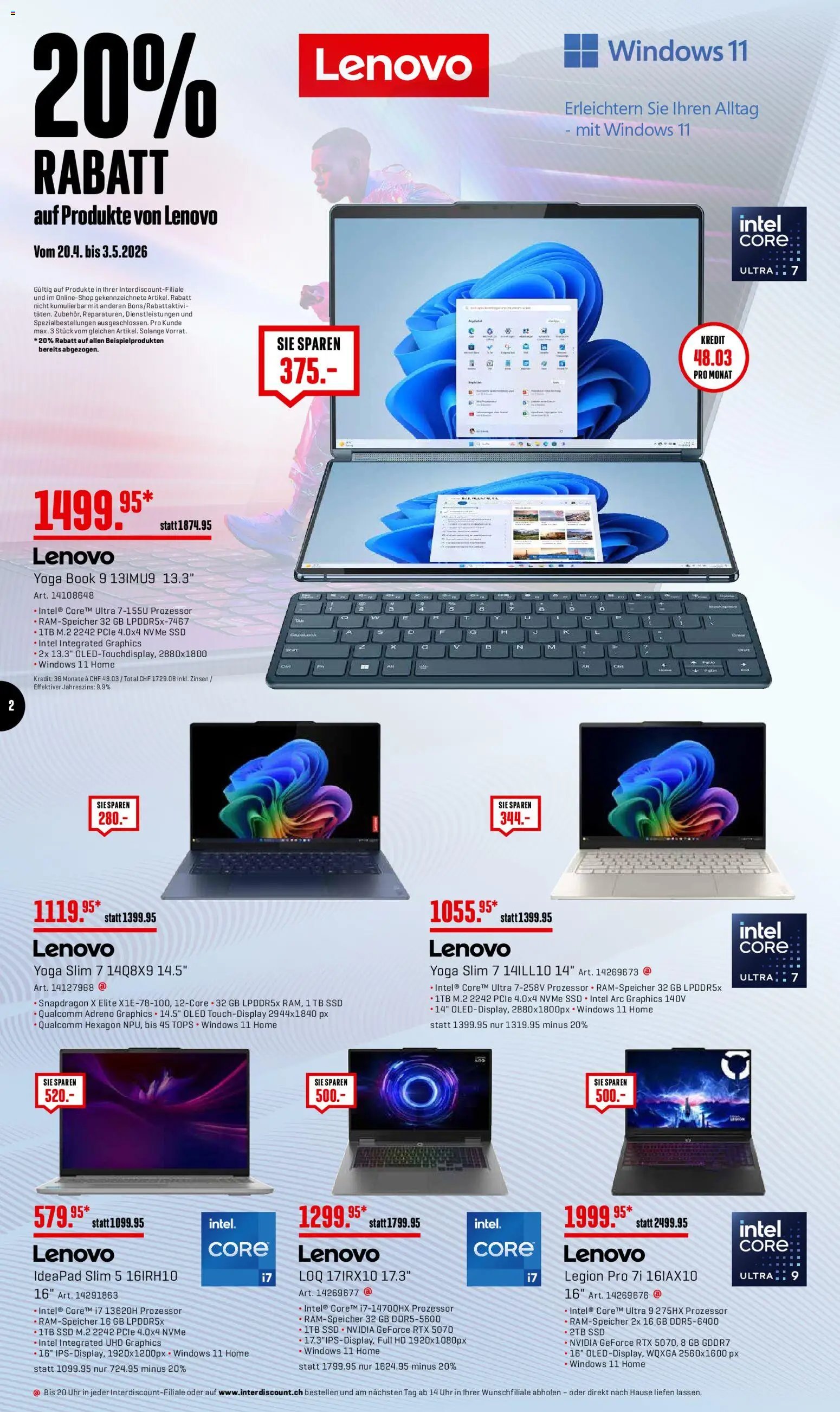 Interdiscount aktionen 20% Rabatt (2026-04-27 - 2026-05-03)