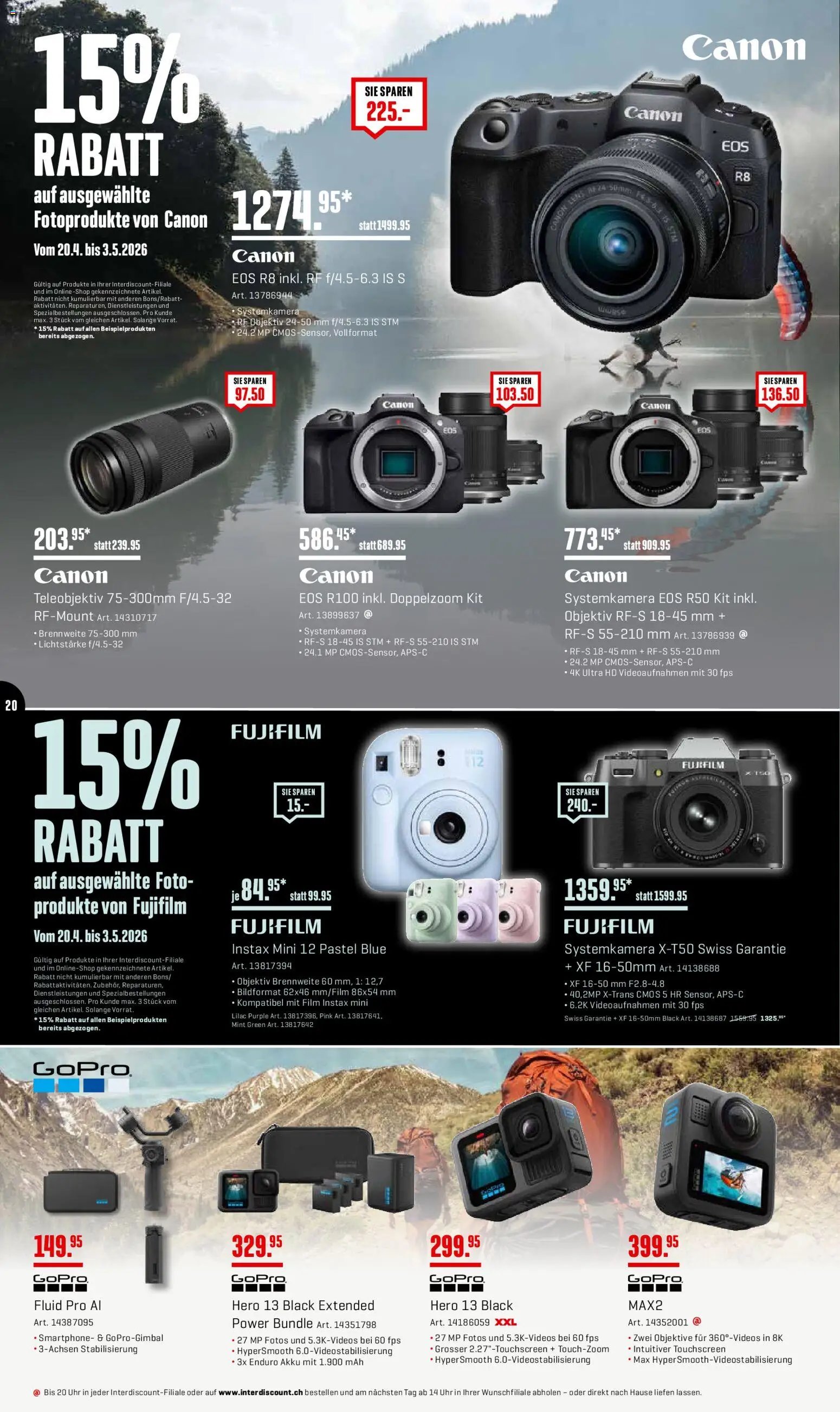 Interdiscount aktionen 20% Rabatt (2026-04-27 - 2026-05-03)