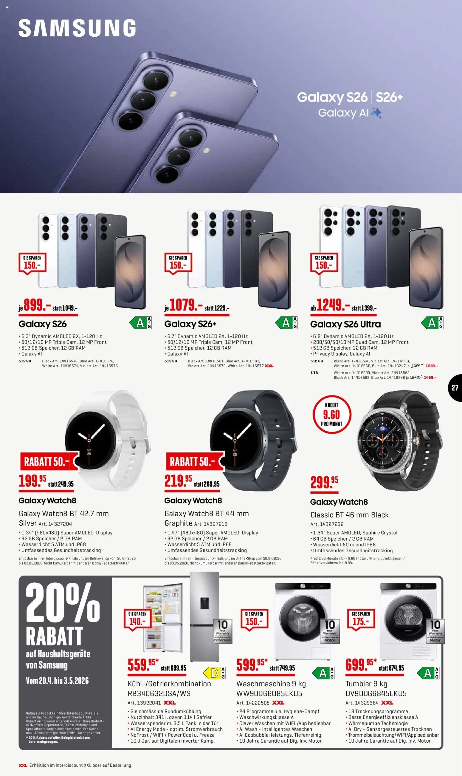 Interdiscount aktionen 20% Rabatt (2026-04-27 - 2026-05-03)