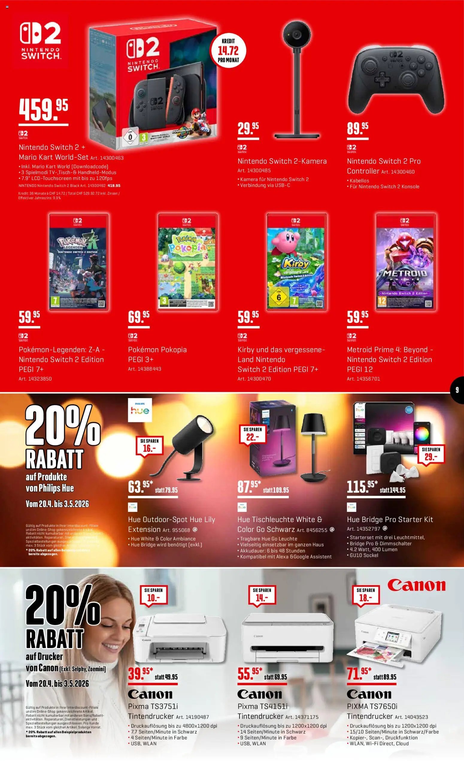 Interdiscount aktionen 20% Rabatt (2026-04-27 - 2026-05-03)