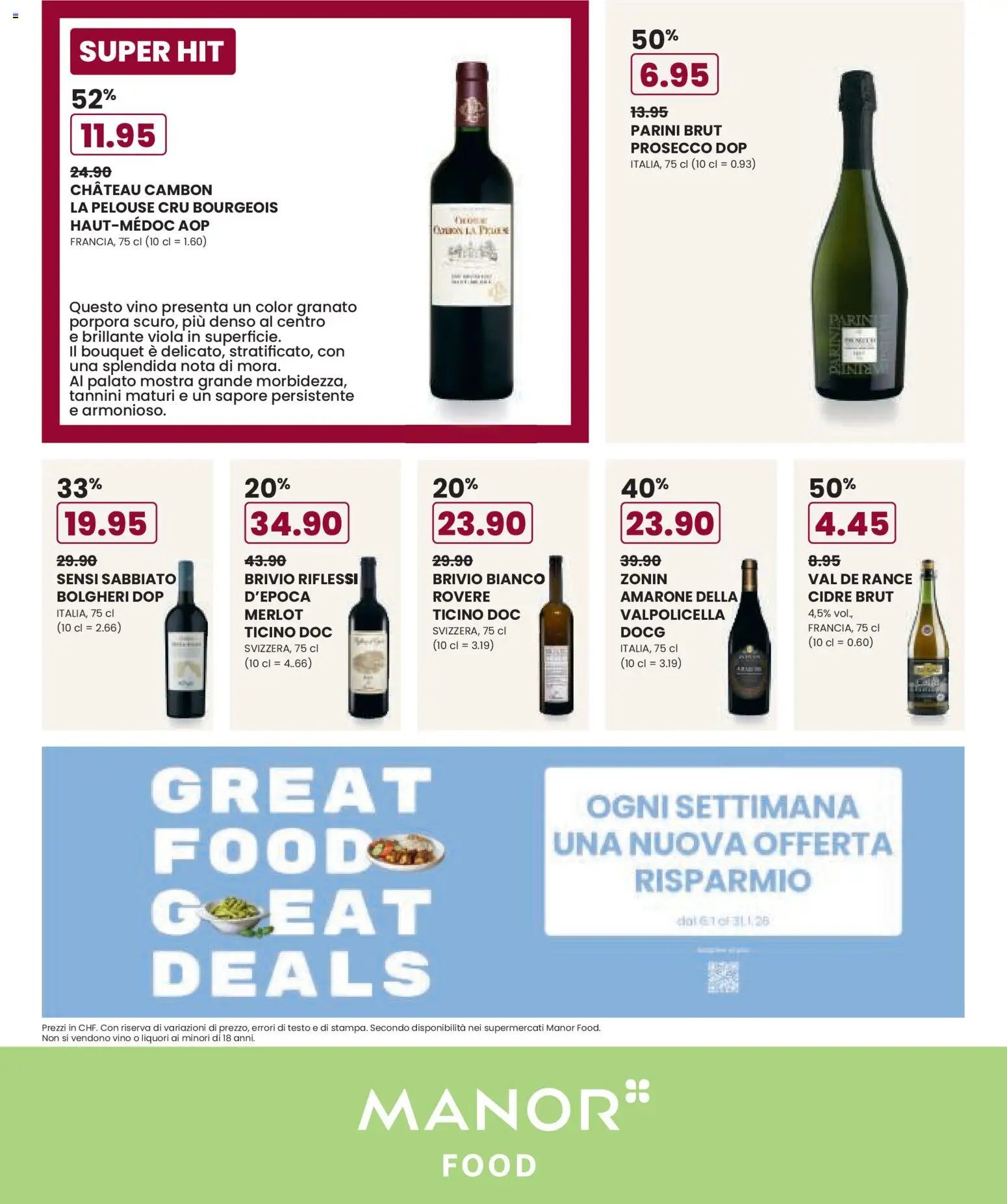 Manor Aktionen IT (2026-01-06 - 2026-01-12) | 8