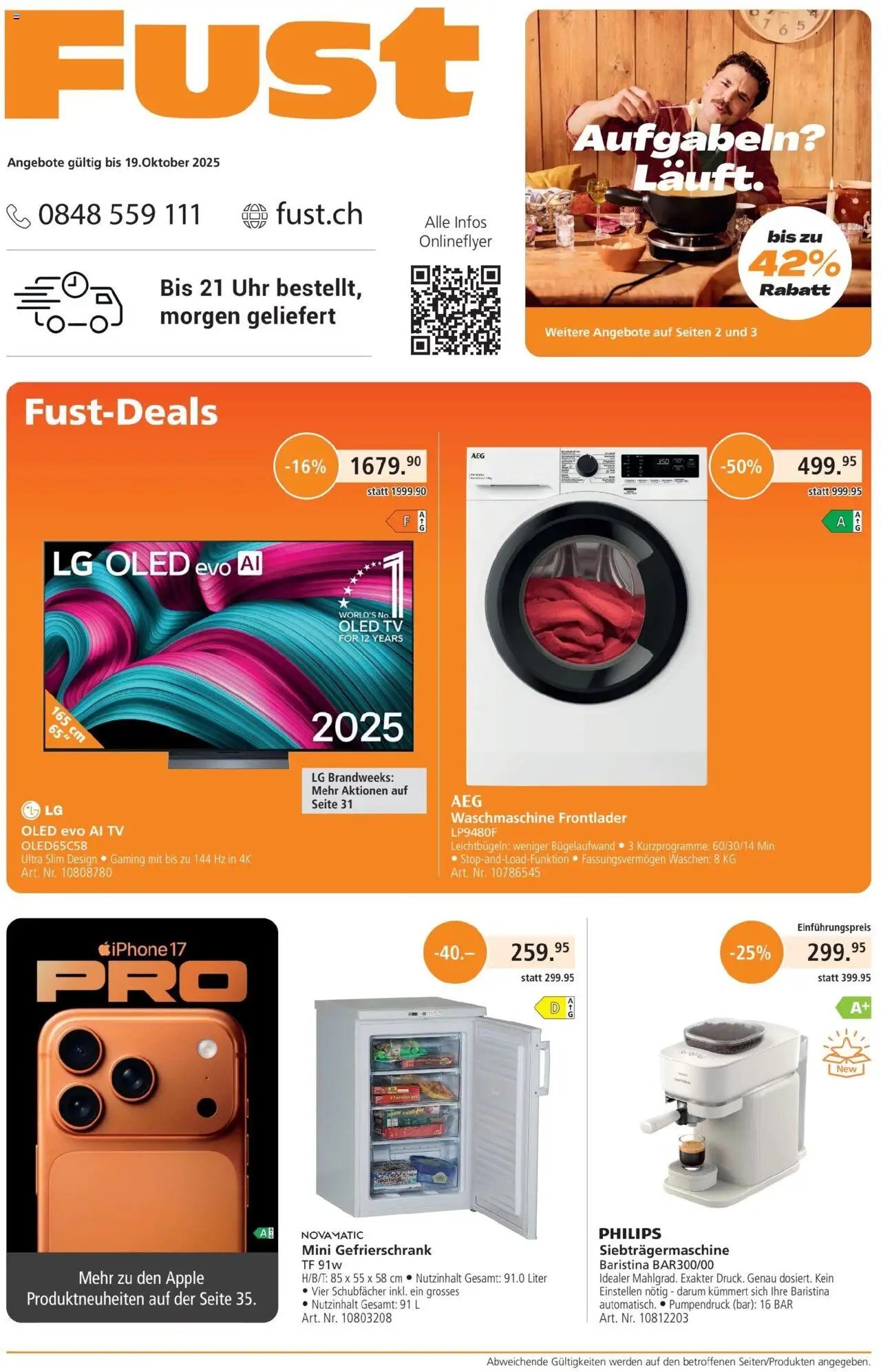 Fust Aktionen (2025-09-22 - 2025-10-19) | 1