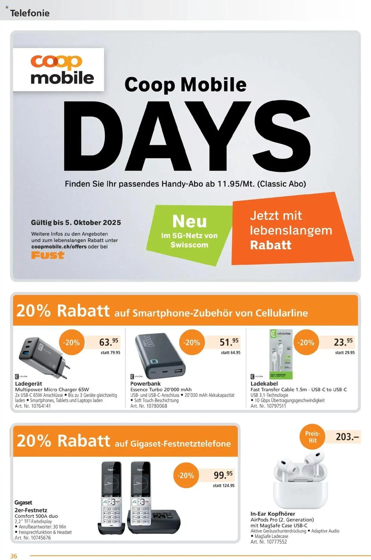 Fust Aktionen (2025-09-22 - 2025-10-19)