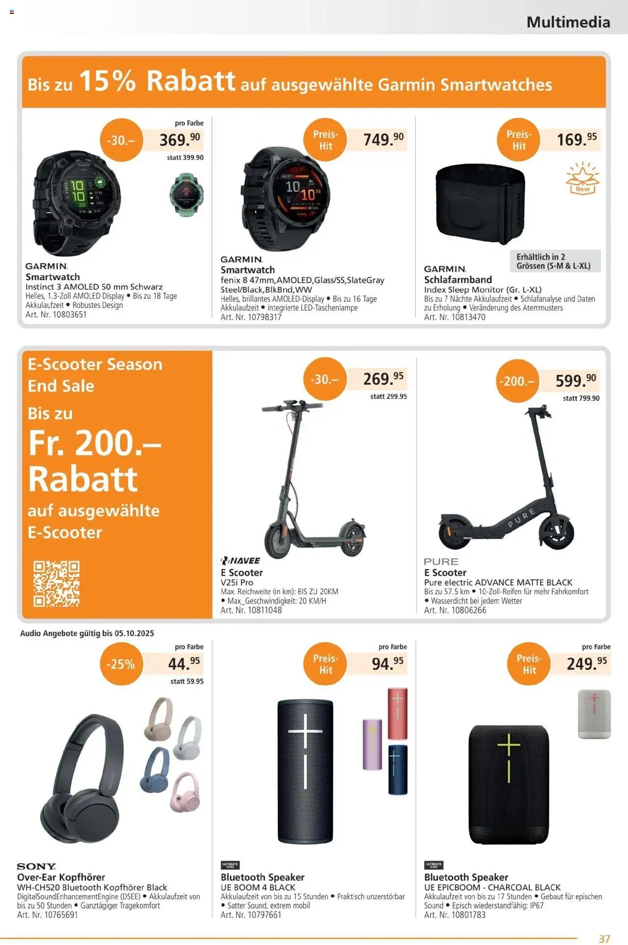 Fust Aktionen (2025-09-22 - 2025-10-19)