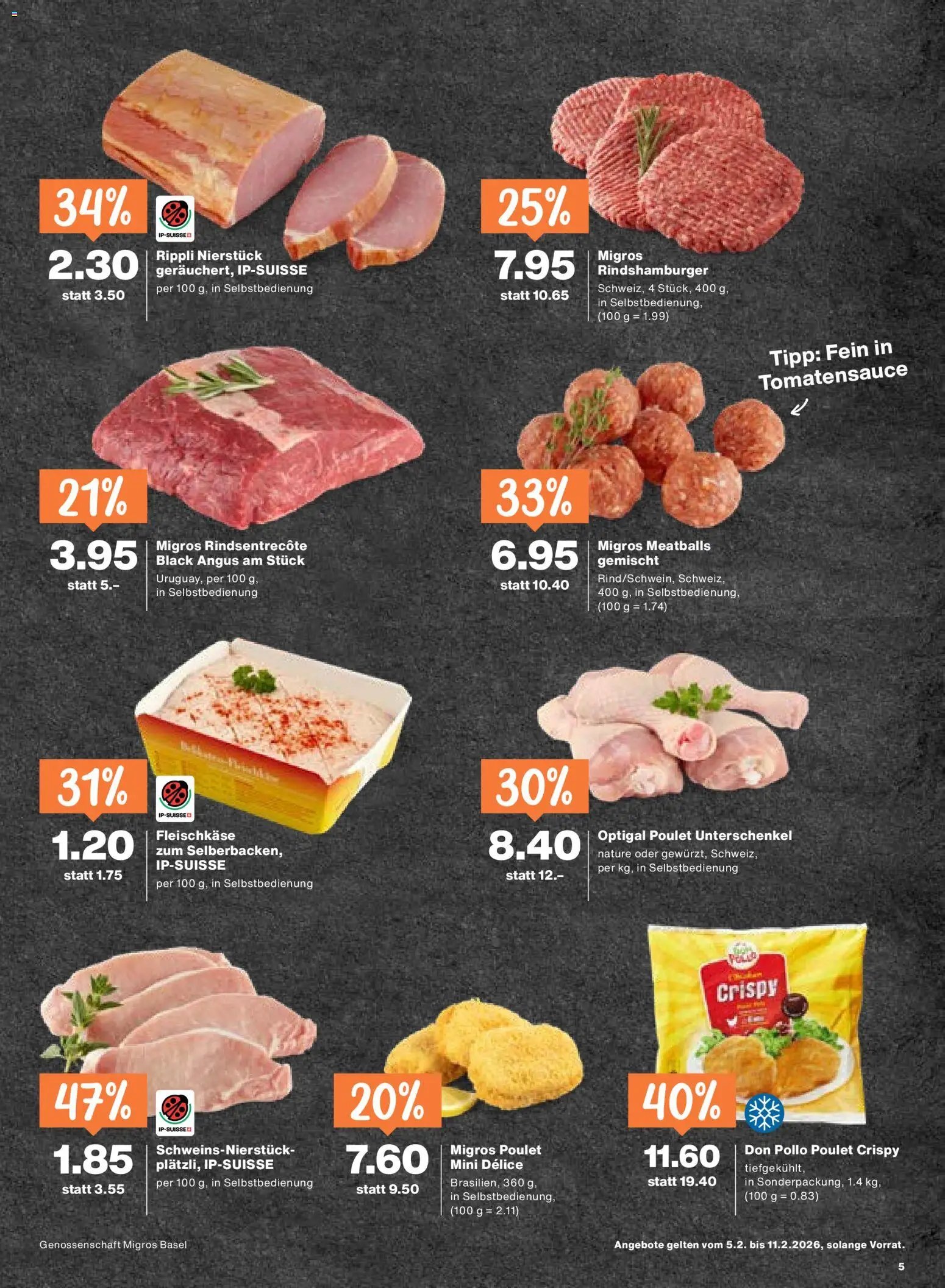 Migros Aktionen (2026-02-05 - 2026-02-11)