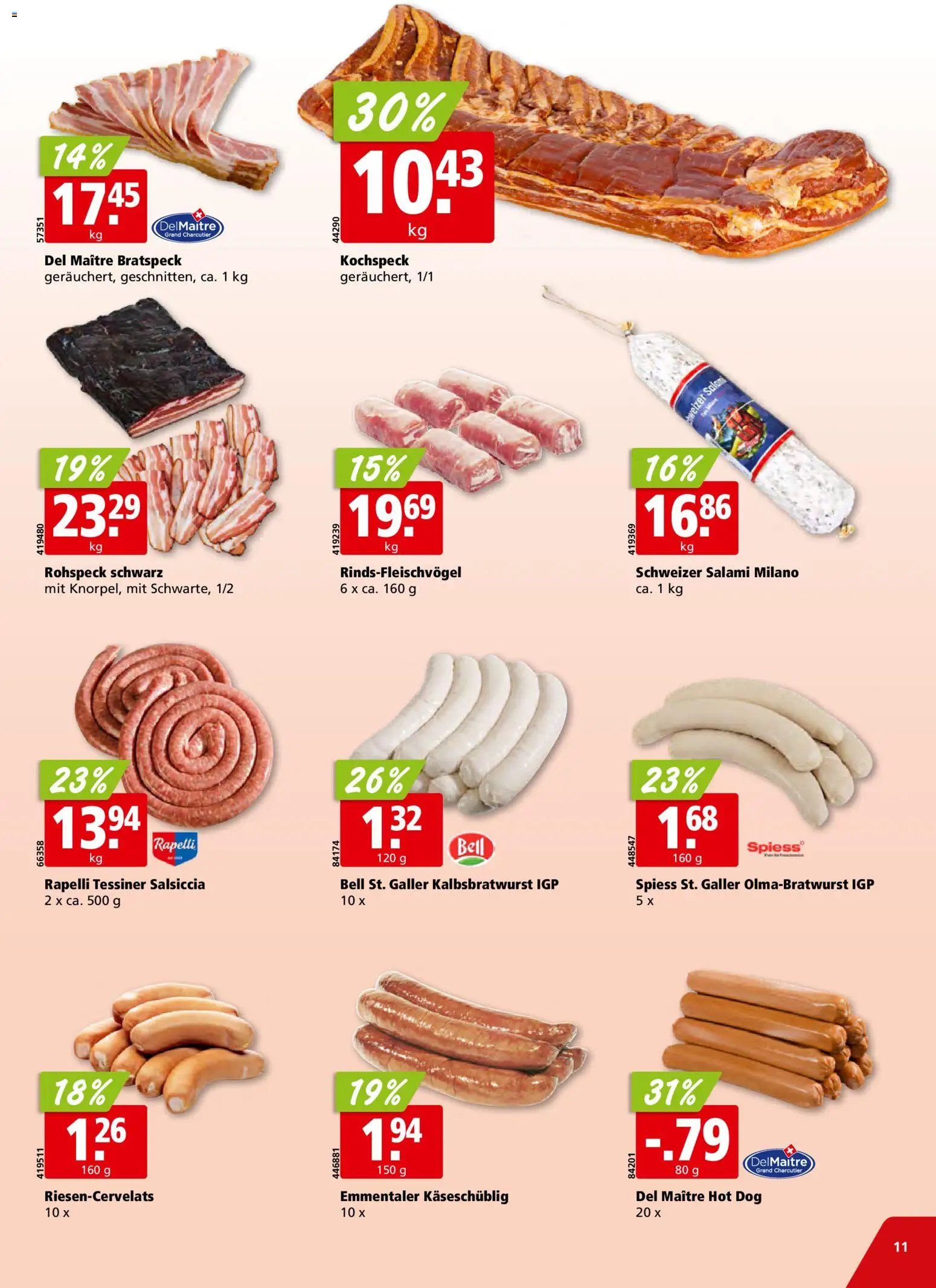 Aligro Aktionen Schlieren, Gossau SG, Frauenfeld, Rapperswil-Jona, Sargans, Bern, Brüttisellen, Pratteln, Emmen, Spreitenbach (2025-11-10 - 2025-11-15) | 11